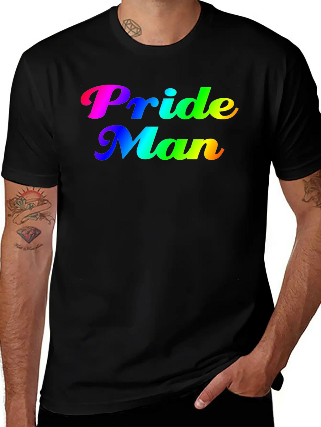 Pride Man Unisex Short Sleeve Soft Cotton T-Shirt – Casual Everyday Wear