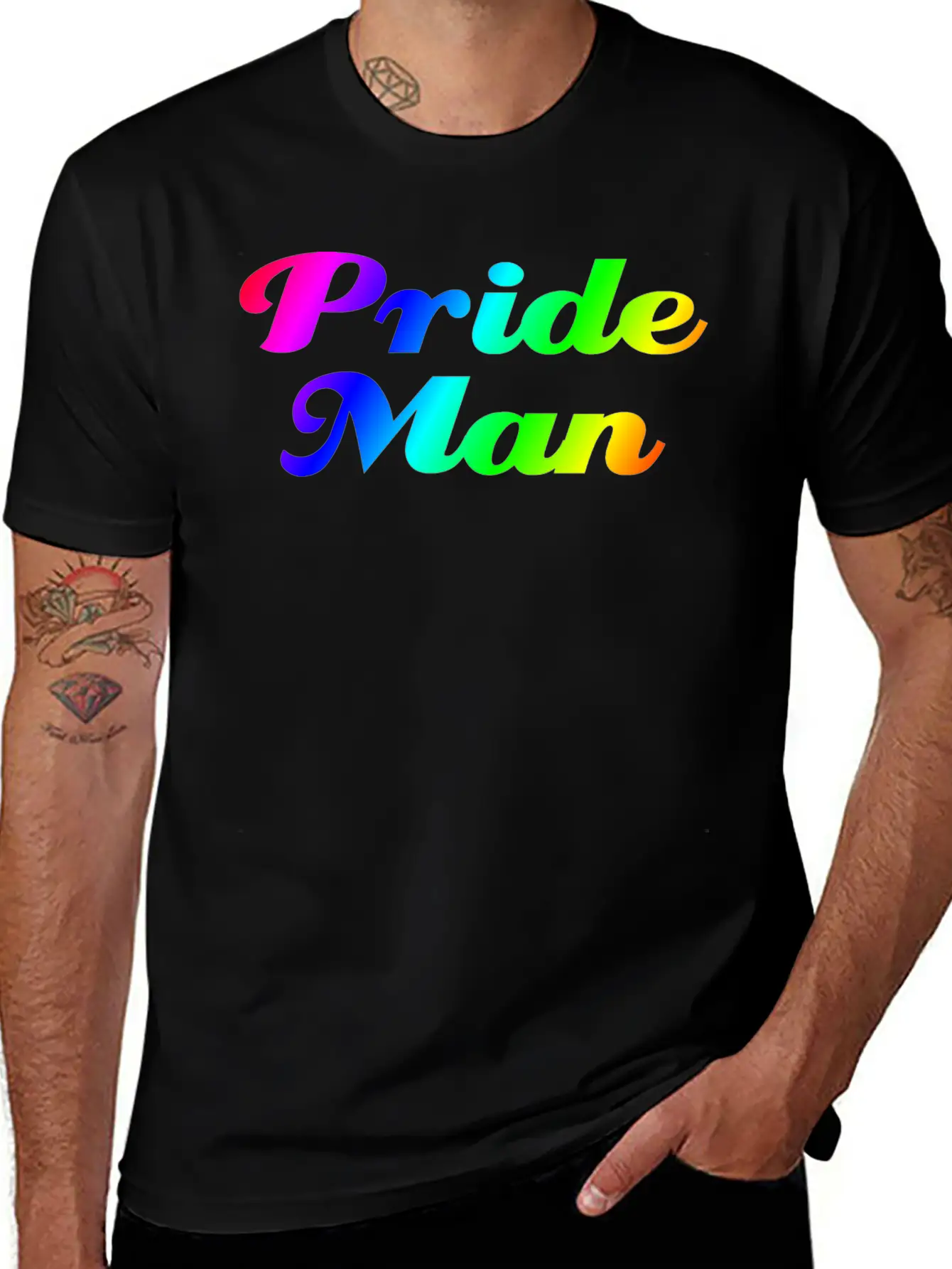 Pride Man Unisex Short Sleeve Soft Cotton T-Shirt – Casual Everyday Wear