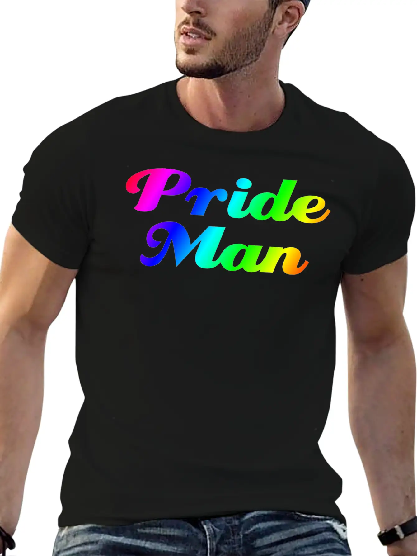 Pride Man Unisex Short Sleeve Soft Cotton T-Shirt – Casual Everyday Wear
