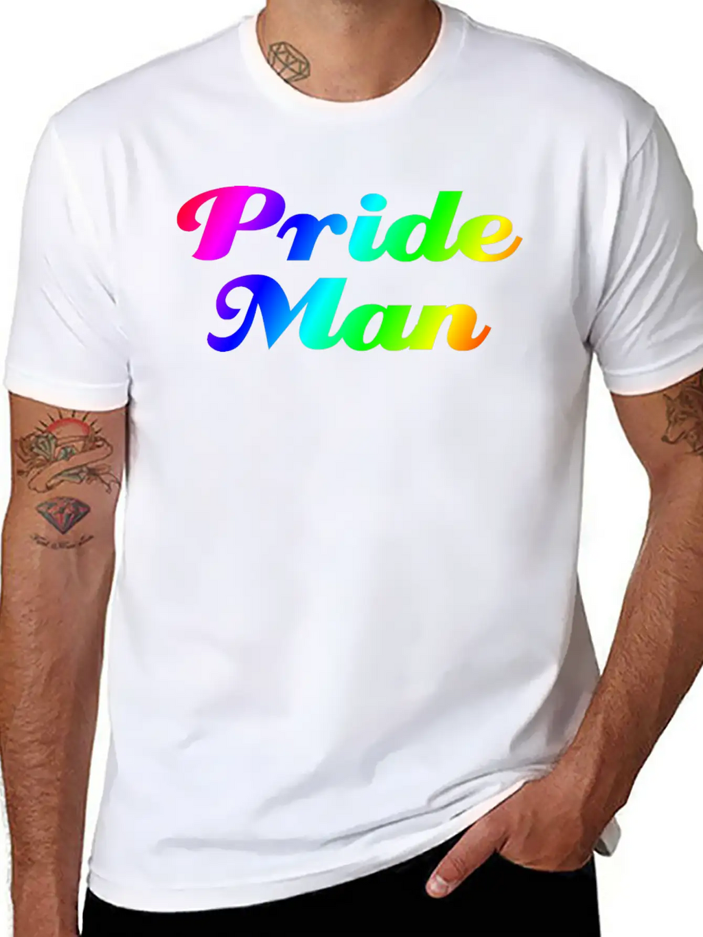 Pride Man Unisex Short Sleeve Soft Cotton T-Shirt – Casual Everyday Wear