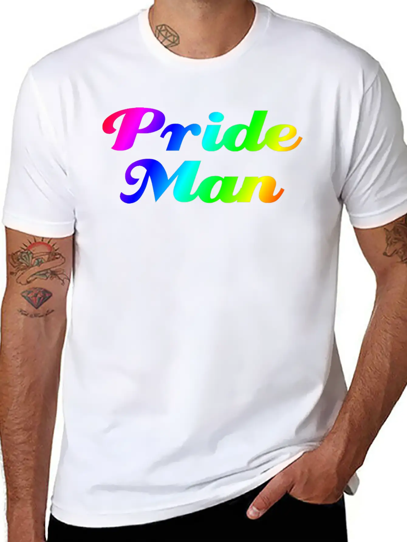 Pride Man Unisex Short Sleeve Soft Cotton T-Shirt – Casual Everyday Wear