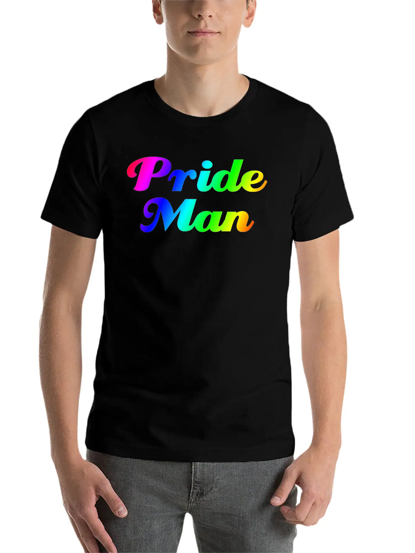 Pride Man Unisex Short Sleeve Soft Cotton T-Shirt – Casual Everyday Wear