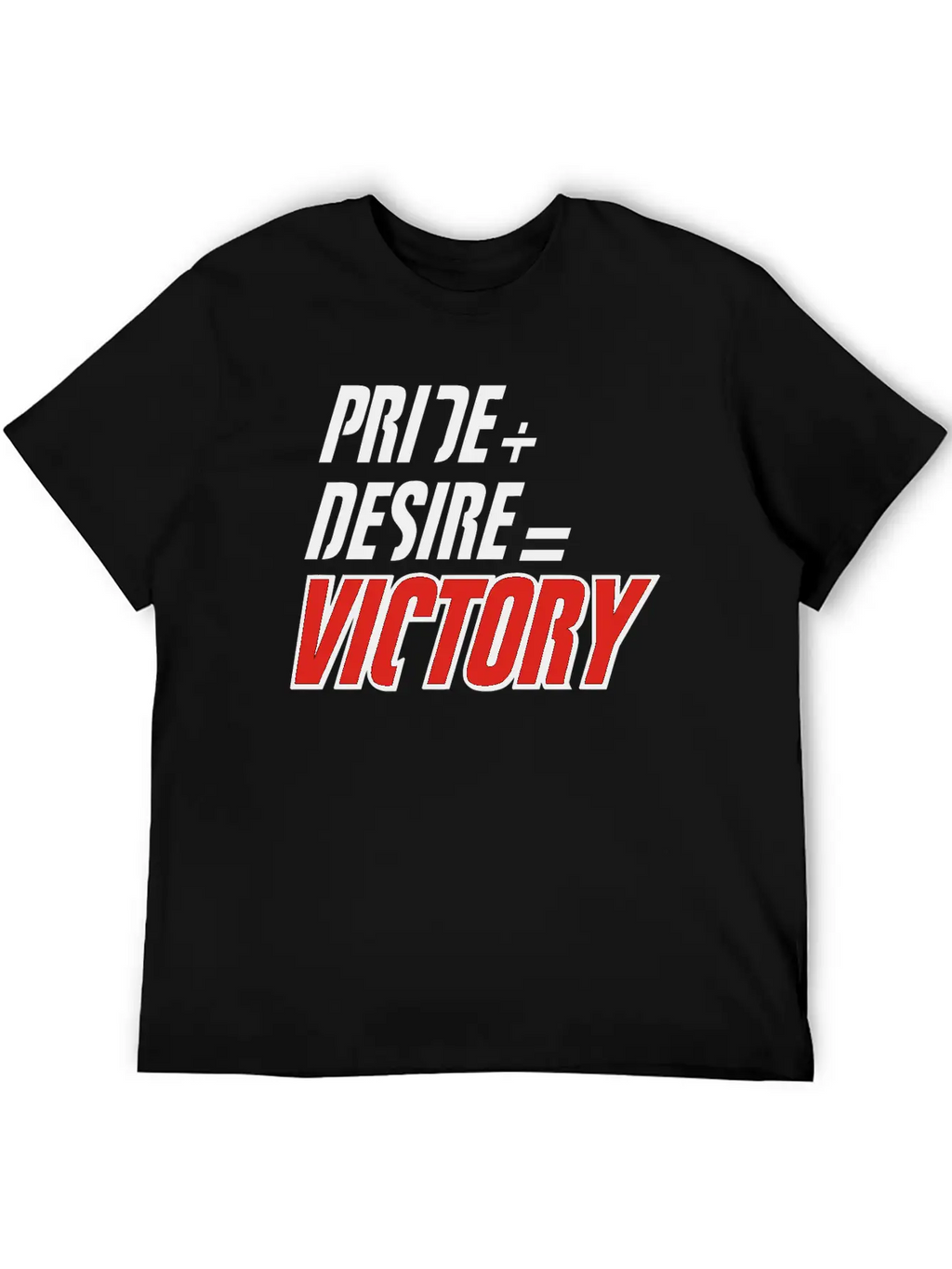 Pride Plus Desire Victory Unisex Short Sleeve Soft Cotton T-Shirt – Casual Everyday Wear