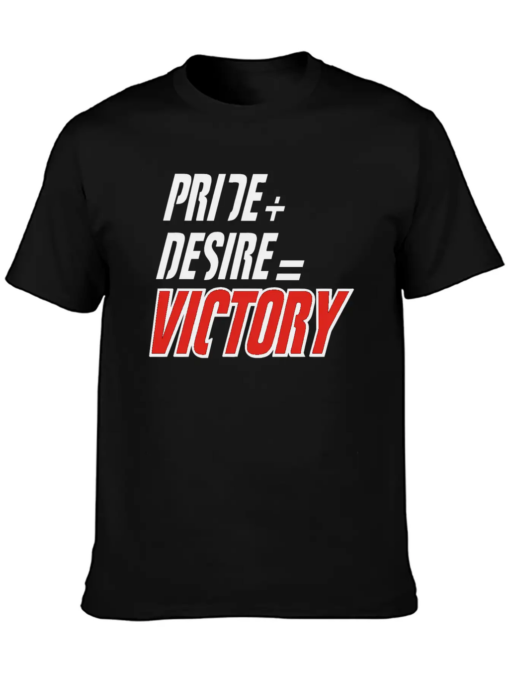 Pride Plus Desire Victory Unisex Short Sleeve Soft Cotton T-Shirt – Casual Everyday Wear