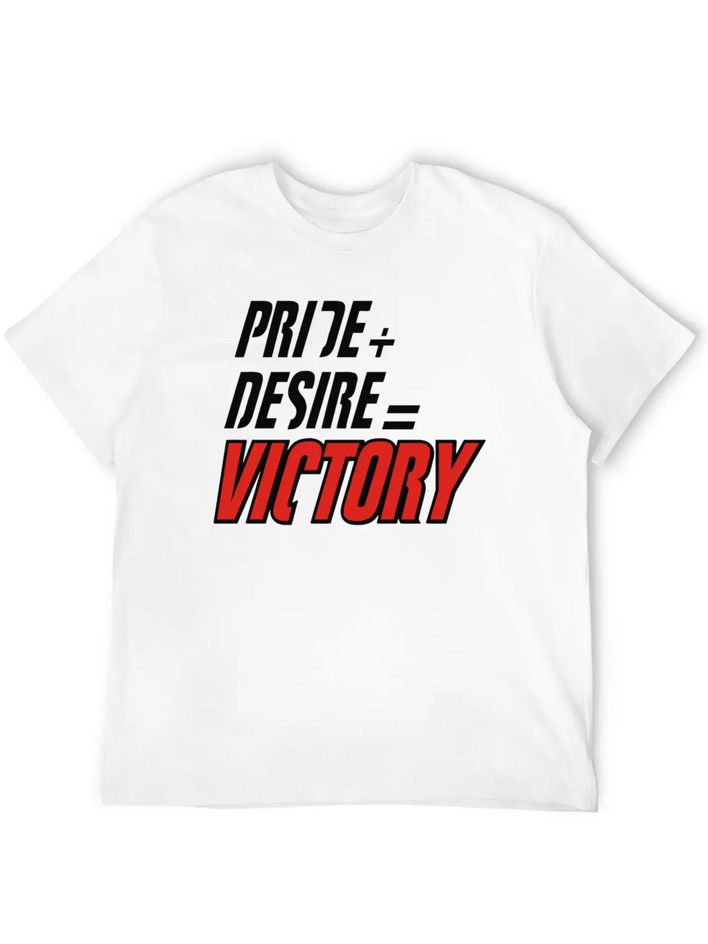 Pride Plus Desire Victory Unisex Short Sleeve Soft Cotton T-Shirt – Casual Everyday Wear