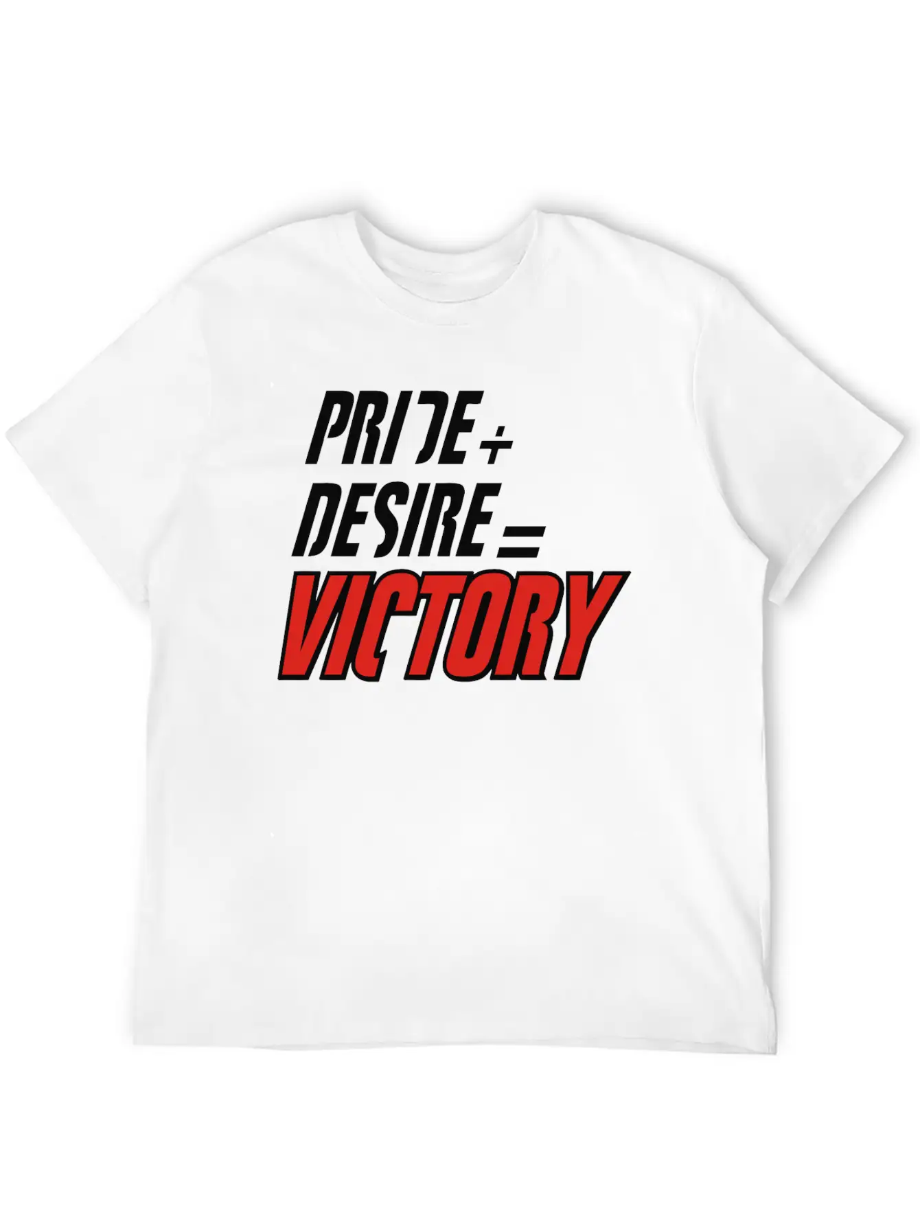 Pride Plus Desire Victory Unisex Short Sleeve Soft Cotton T-Shirt – Casual Everyday Wear