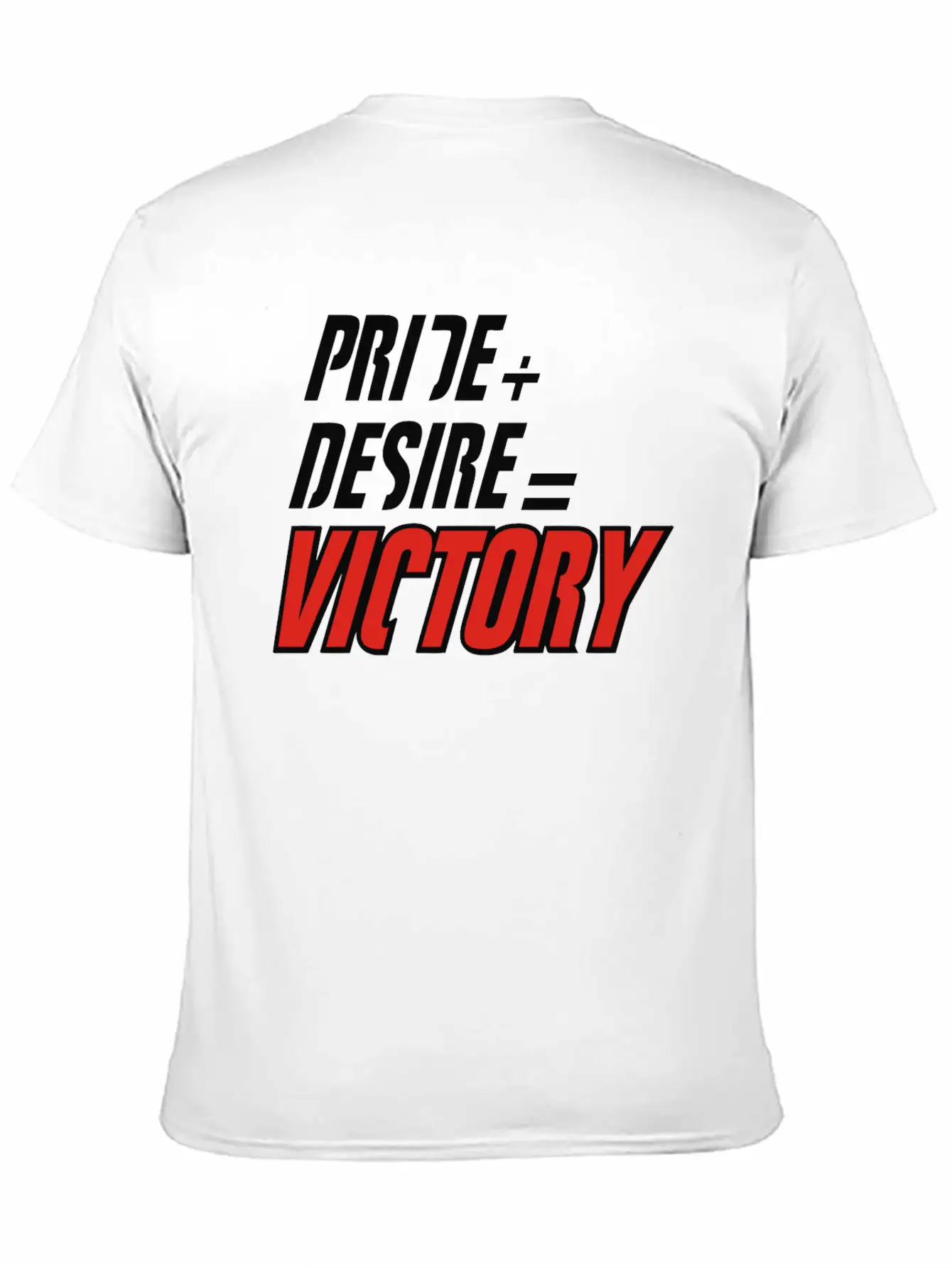 Pride Plus Desire Victory Unisex Short Sleeve Soft Cotton T-Shirt – Casual Everyday Wear