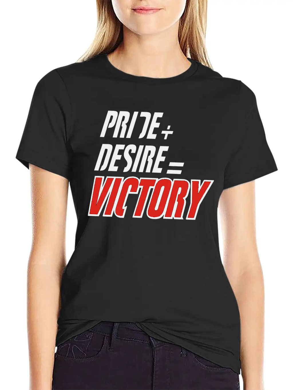 Pride Plus Desire Victory Unisex Short Sleeve Soft Cotton T-Shirt – Casual Everyday Wear