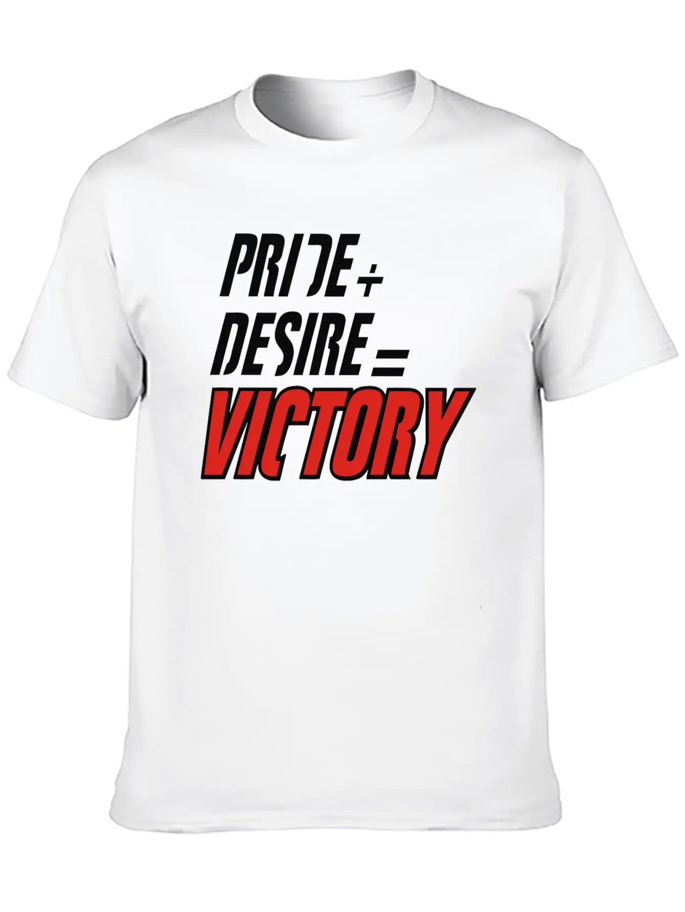 Pride Plus Desire Victory Unisex Short Sleeve Soft Cotton T-Shirt – Casual Everyday Wear