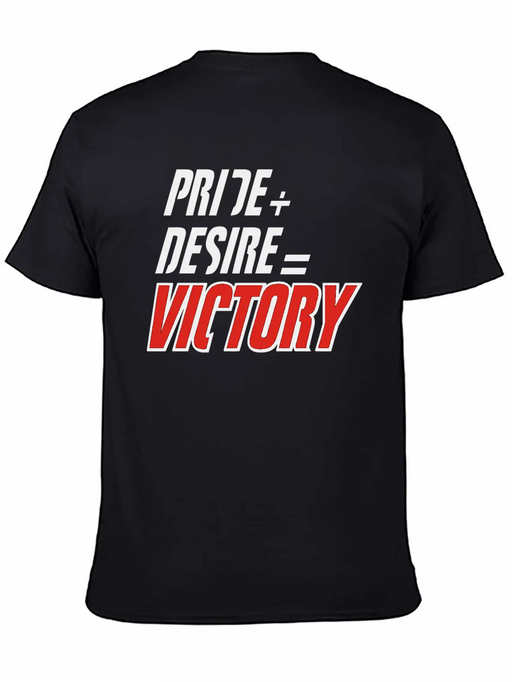 Pride Plus Desire Victory Unisex Short Sleeve Soft Cotton T-Shirt – Casual Everyday Wear