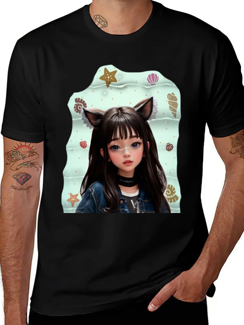 Princess In The Sea Classic Fit Graphic Tee For Daily Comfort – Unisex Cotton Shirt