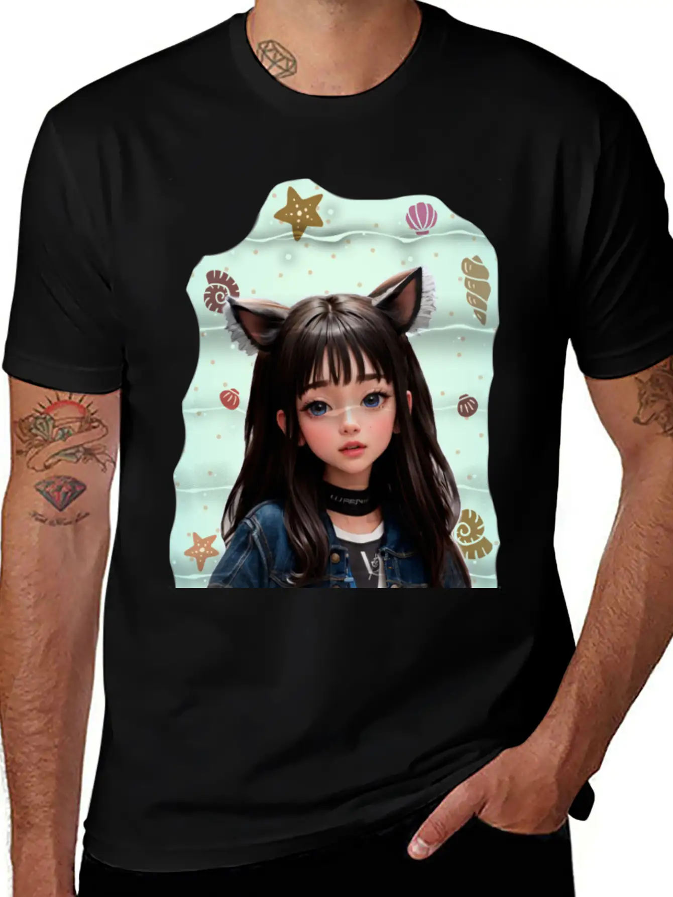 Princess In The Sea Classic Fit Graphic Tee For Daily Comfort – Unisex Cotton Shirt