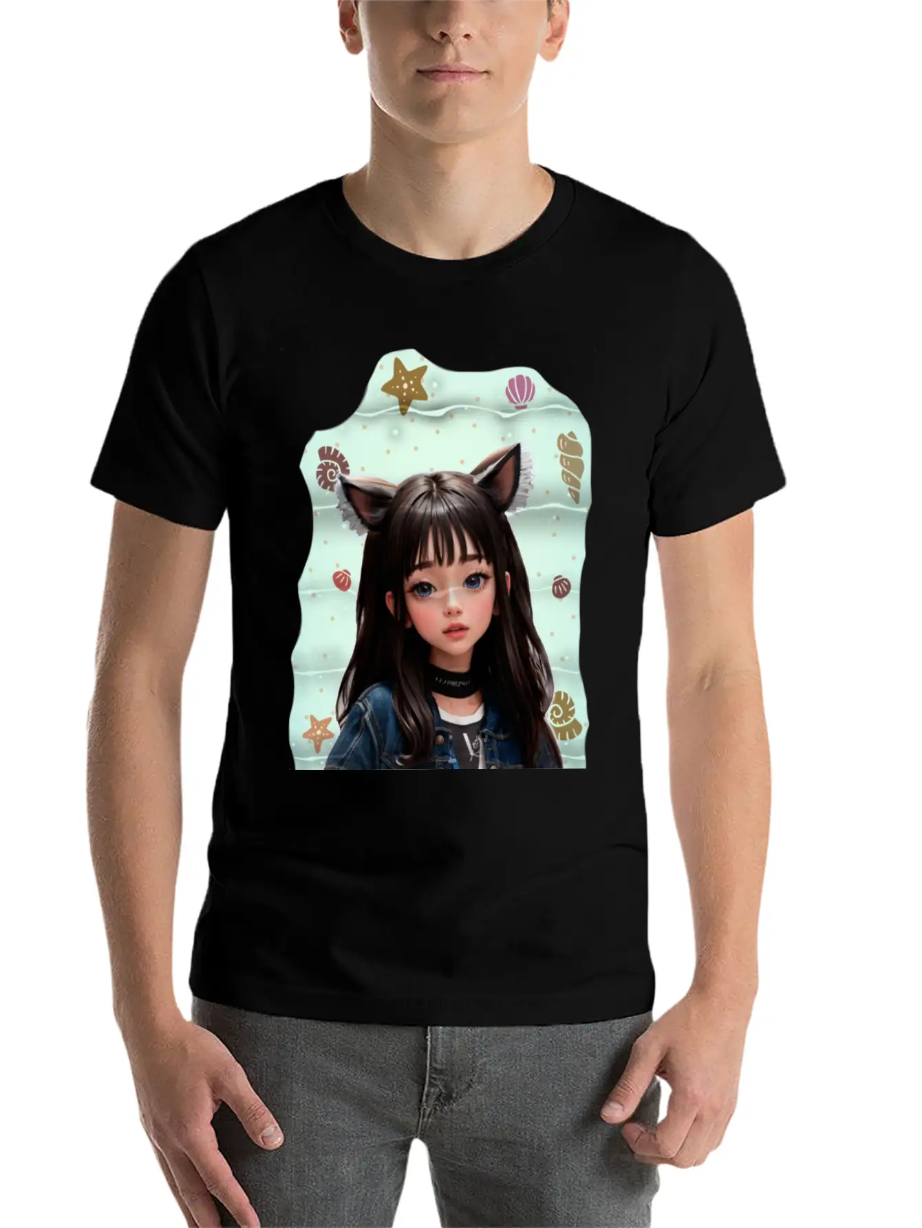 Princess In The Sea Classic Fit Graphic Tee For Daily Comfort – Unisex Cotton Shirt