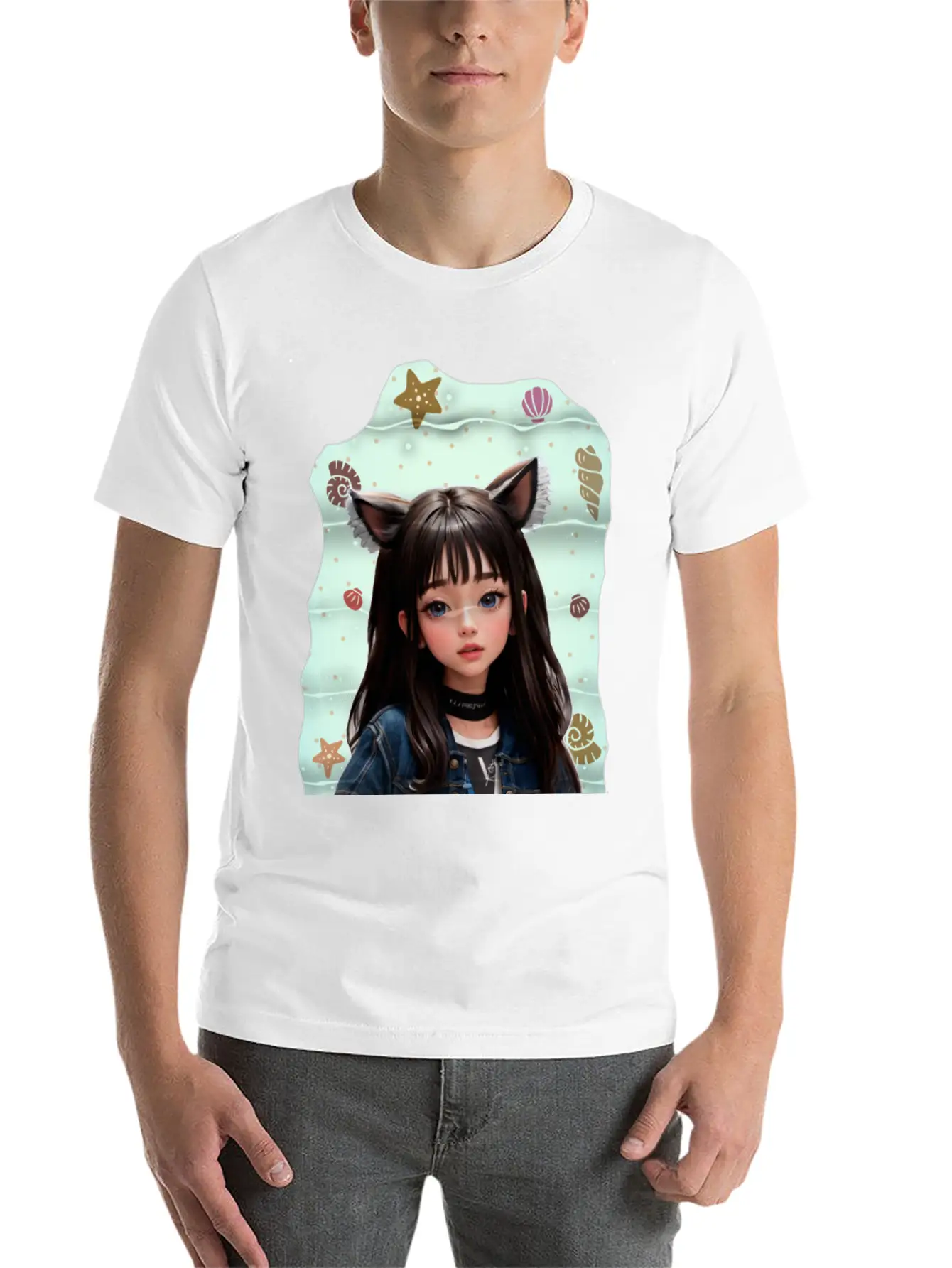 Princess In The Sea Classic Fit Graphic Tee For Daily Comfort – Unisex Cotton Shirt
