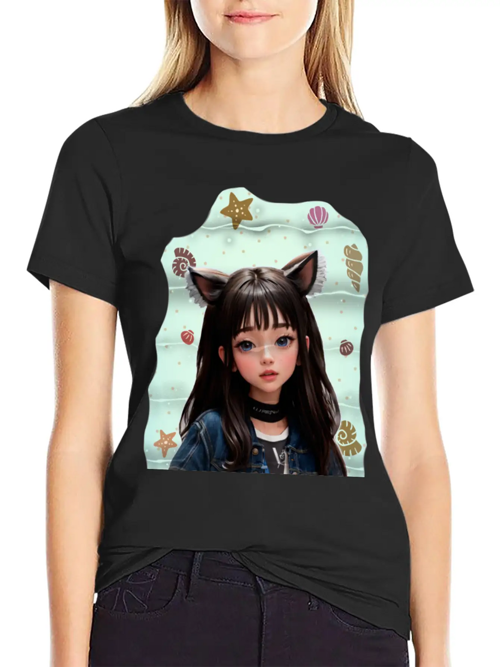 Princess In The Sea Classic Fit Graphic Tee For Daily Comfort – Unisex Cotton Shirt
