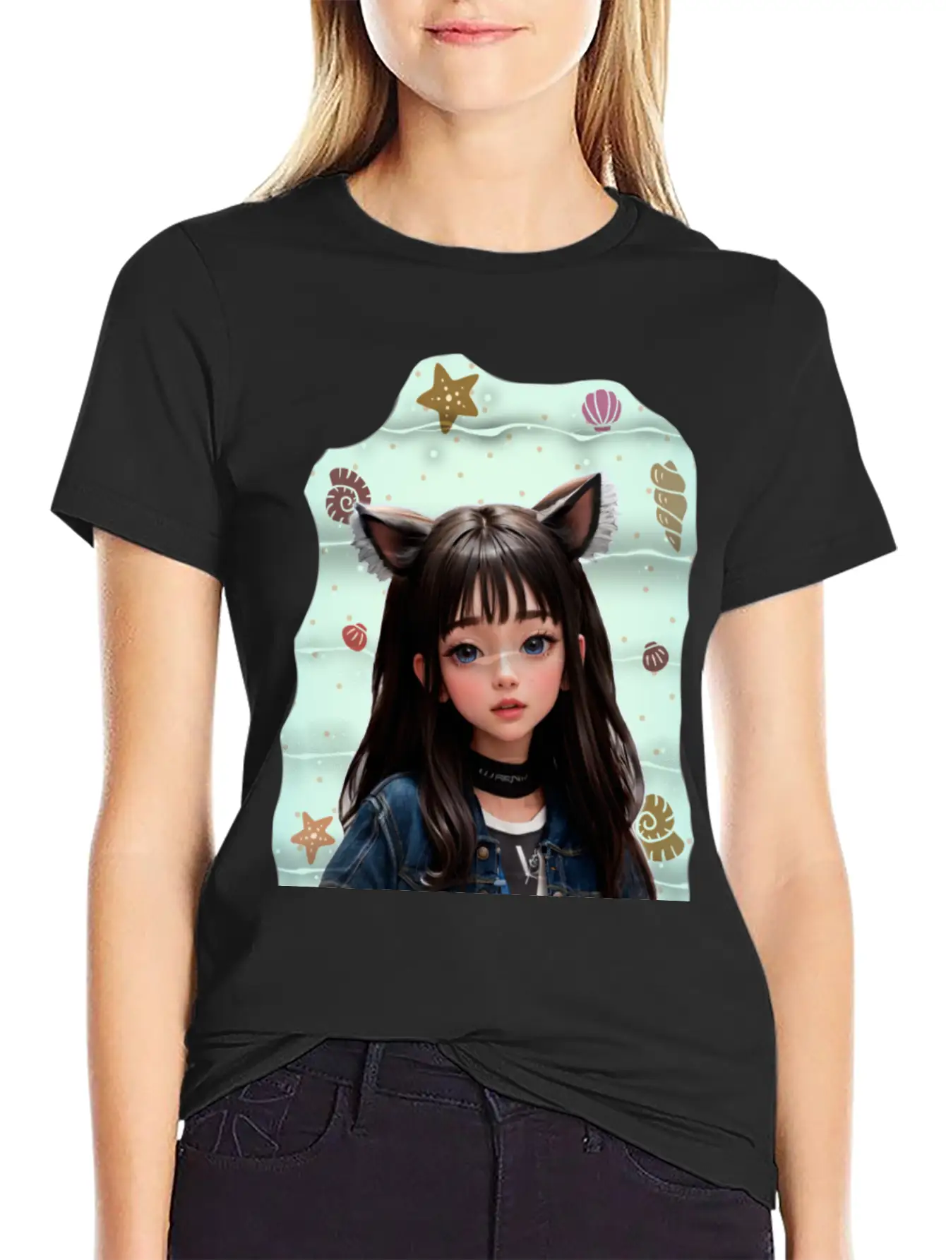 Princess In The Sea Classic Fit Graphic Tee For Daily Comfort – Unisex Cotton Shirt