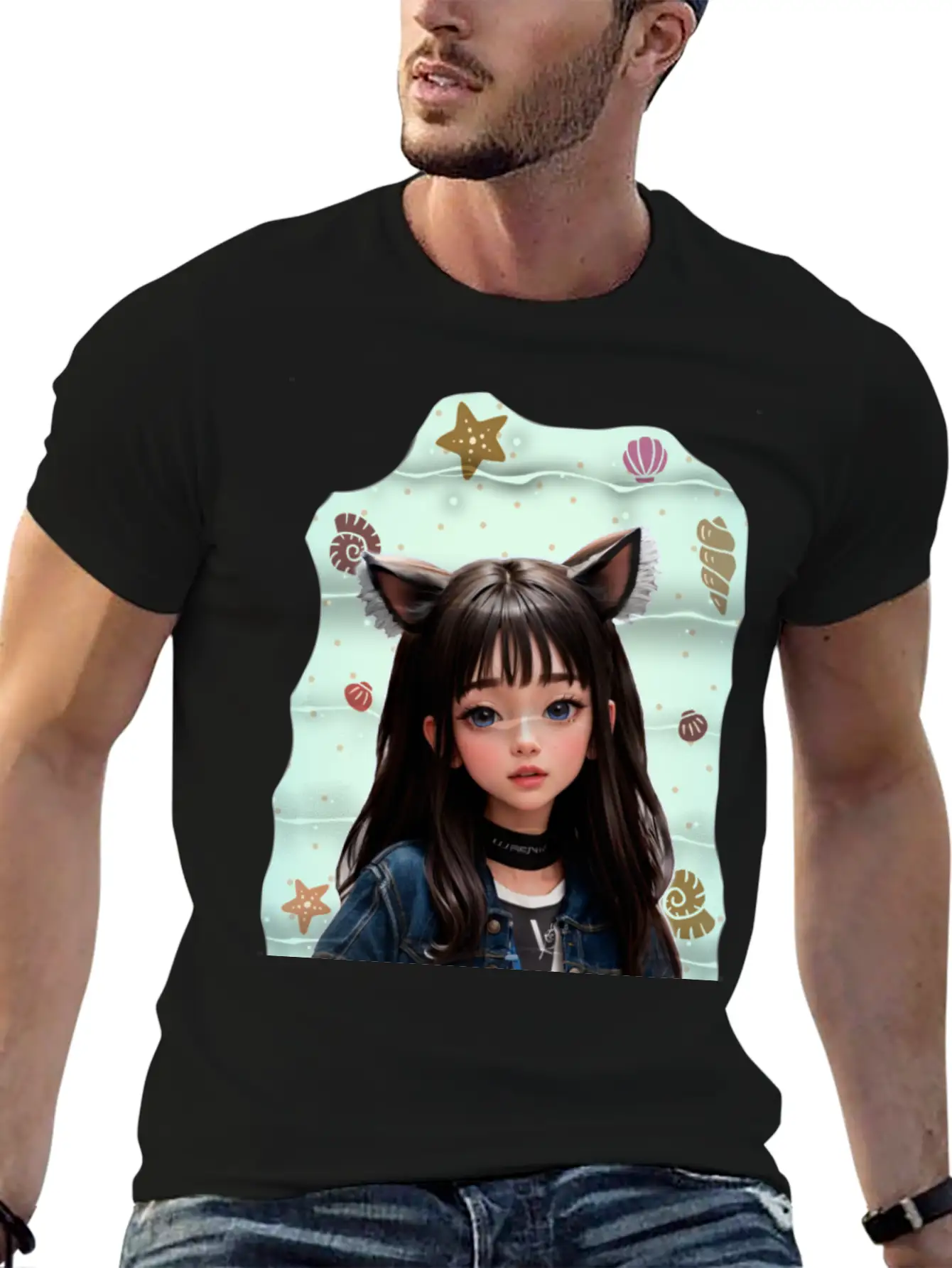 Princess In The Sea Classic Fit Graphic Tee For Daily Comfort – Unisex Cotton Shirt