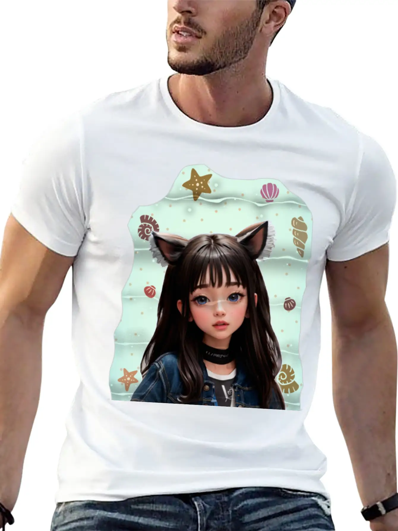 Princess In The Sea Classic Fit Graphic Tee For Daily Comfort – Unisex Cotton Shirt