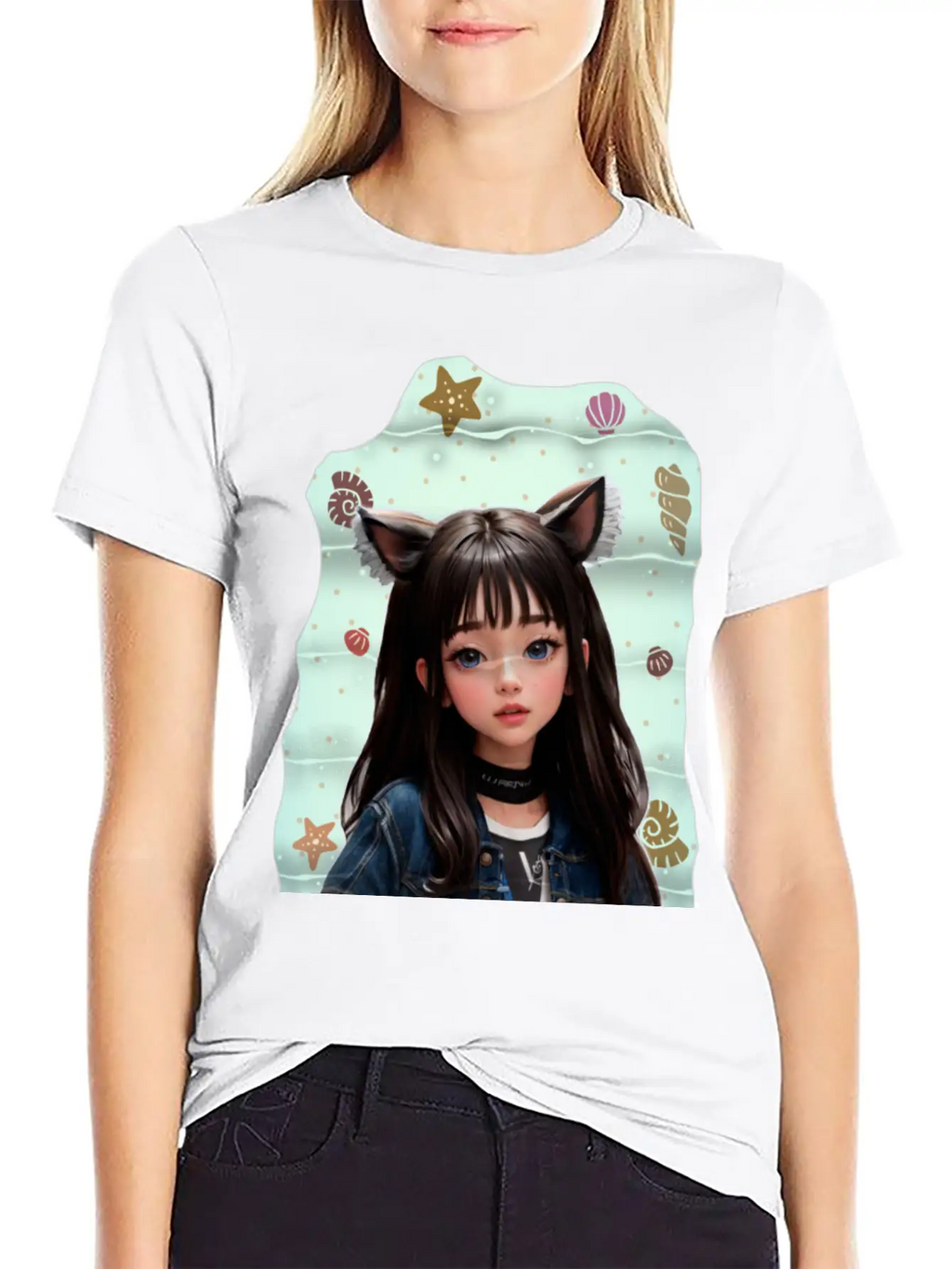Princess In The Sea Classic Fit Graphic Tee For Daily Comfort – Unisex Cotton Shirt