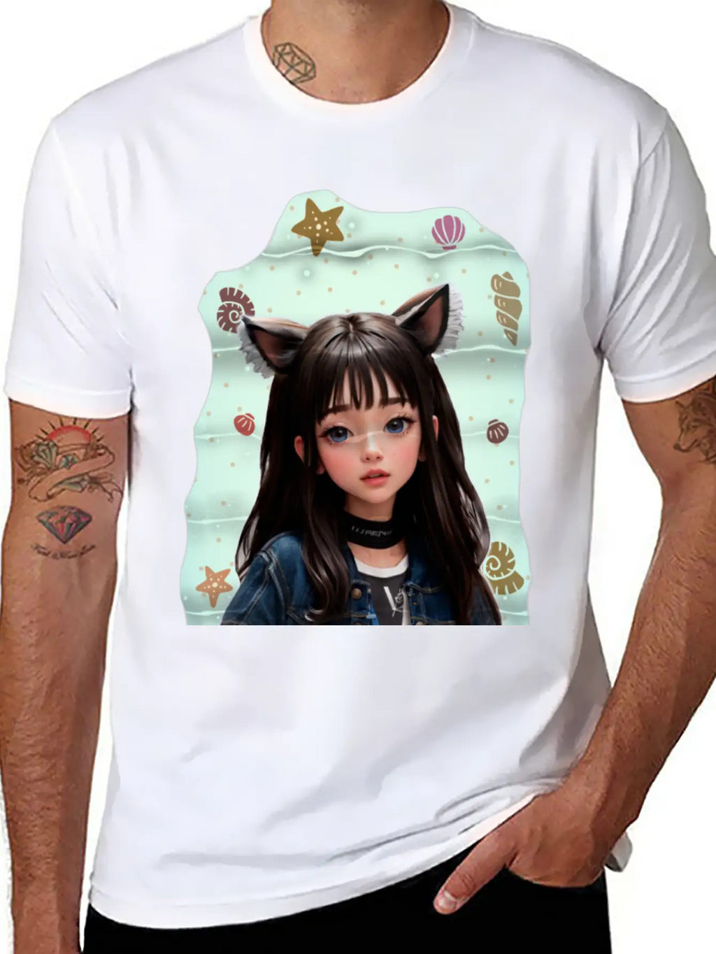Princess In The Sea Classic Fit Graphic Tee For Daily Comfort – Unisex Cotton Shirt