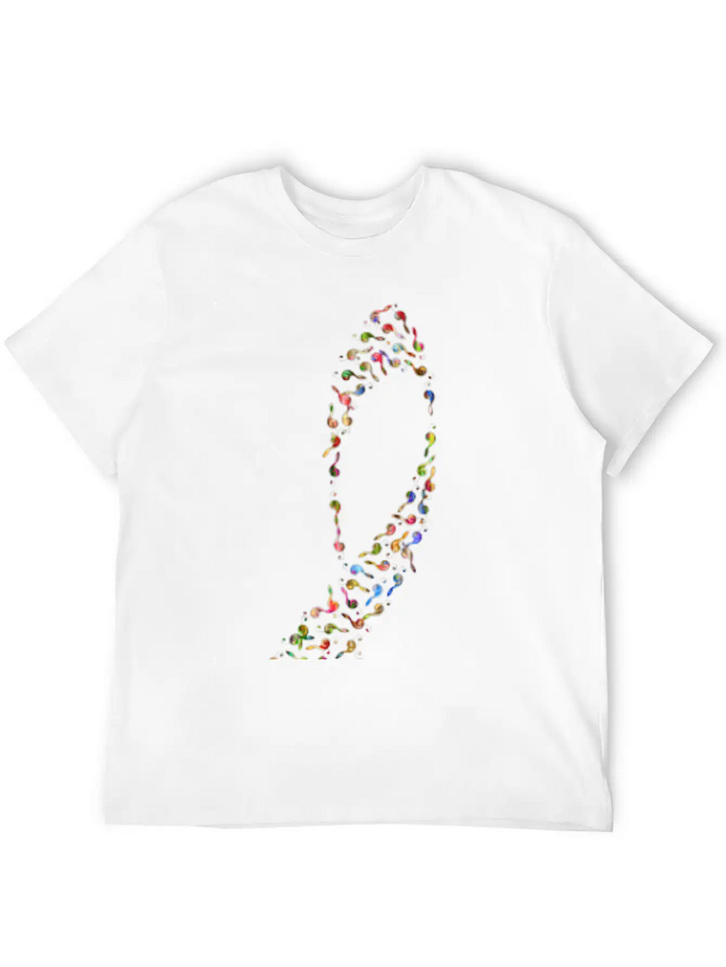 Prismatic Clef Fractal 2 No Background Unisex Short Sleeve Soft Cotton T-Shirt – Casual Everyday Wear