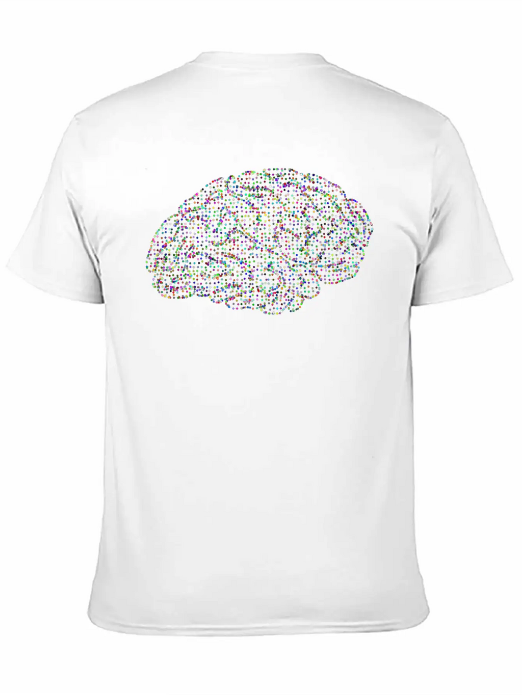 Prismatic Low Poly Wireframe Molecule Brain Classic Fit Graphic Tee For Daily Comfort – Unisex Cotton Shirt