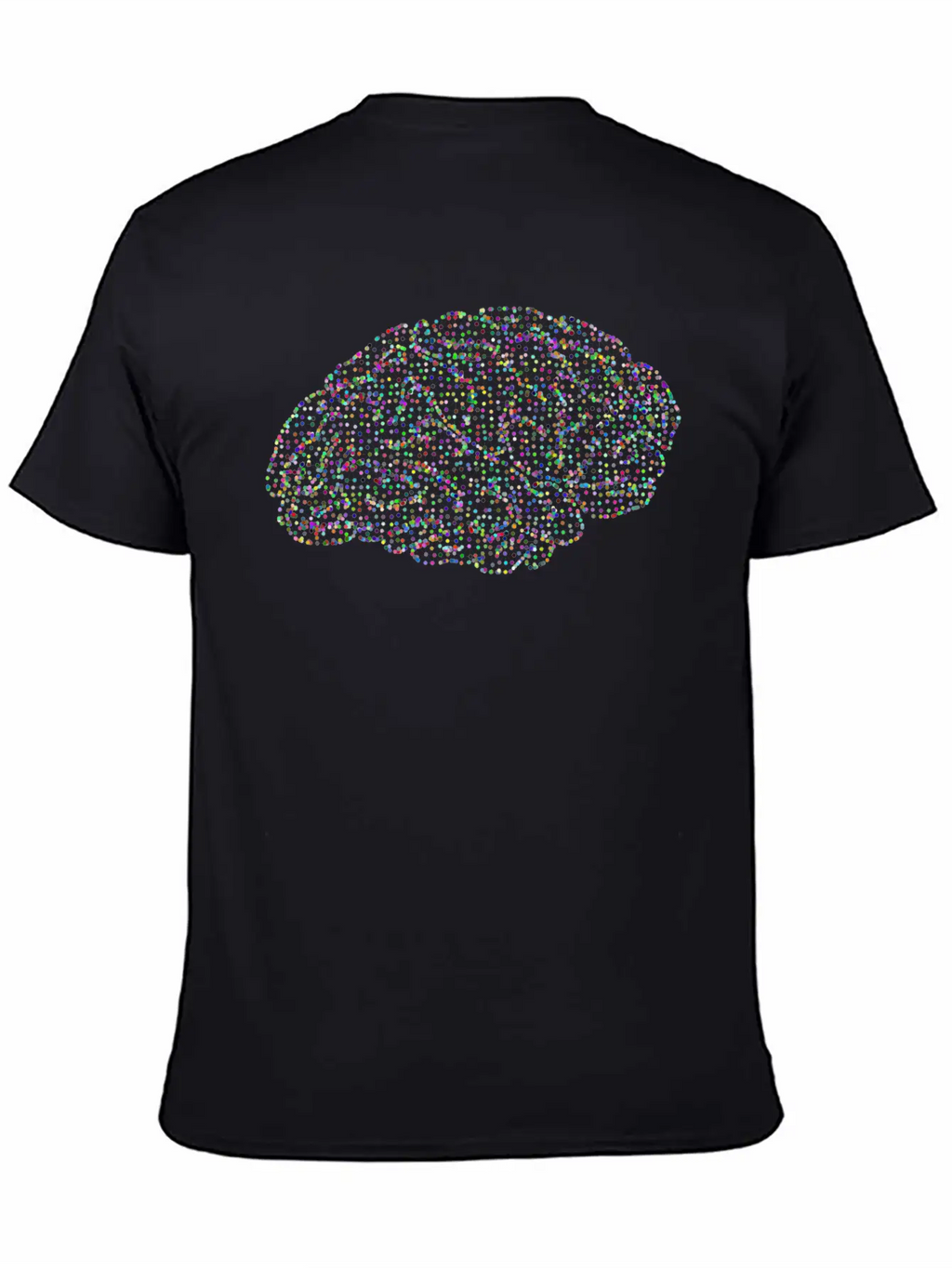Prismatic Low Poly Wireframe Molecule Brain Classic Fit Graphic Tee For Daily Comfort – Unisex Cotton Shirt