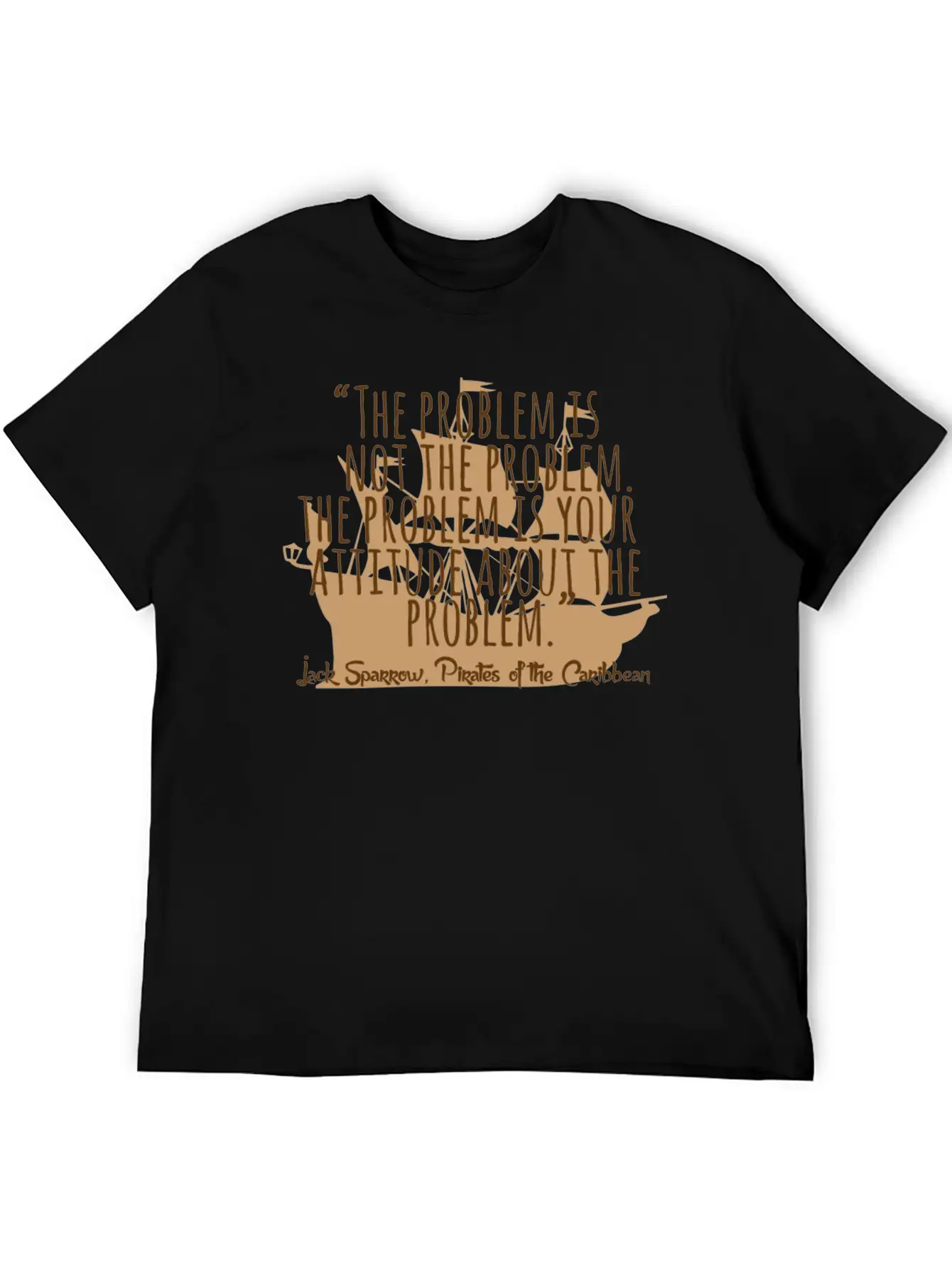 Problem Is Not The Problem - Mindset Poetsy Textin Unisex Casual T-Shirt – Clean Design For Daily Comfort