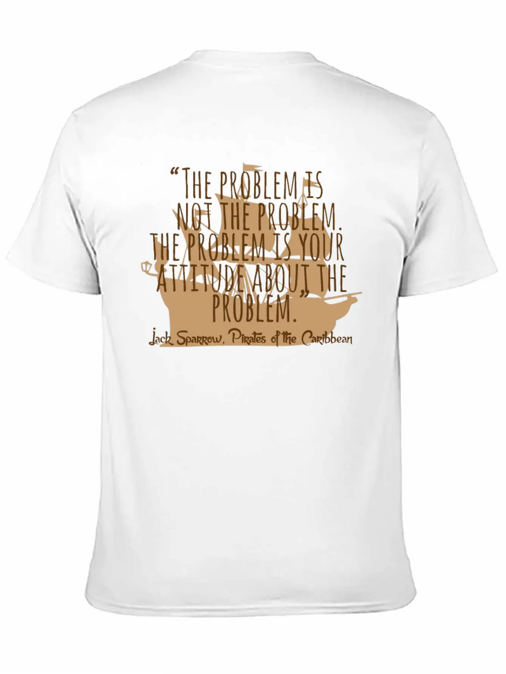 Problem Is Not The Problem - Mindset Poetsy Textin Unisex Casual T-Shirt – Clean Design For Daily Comfort