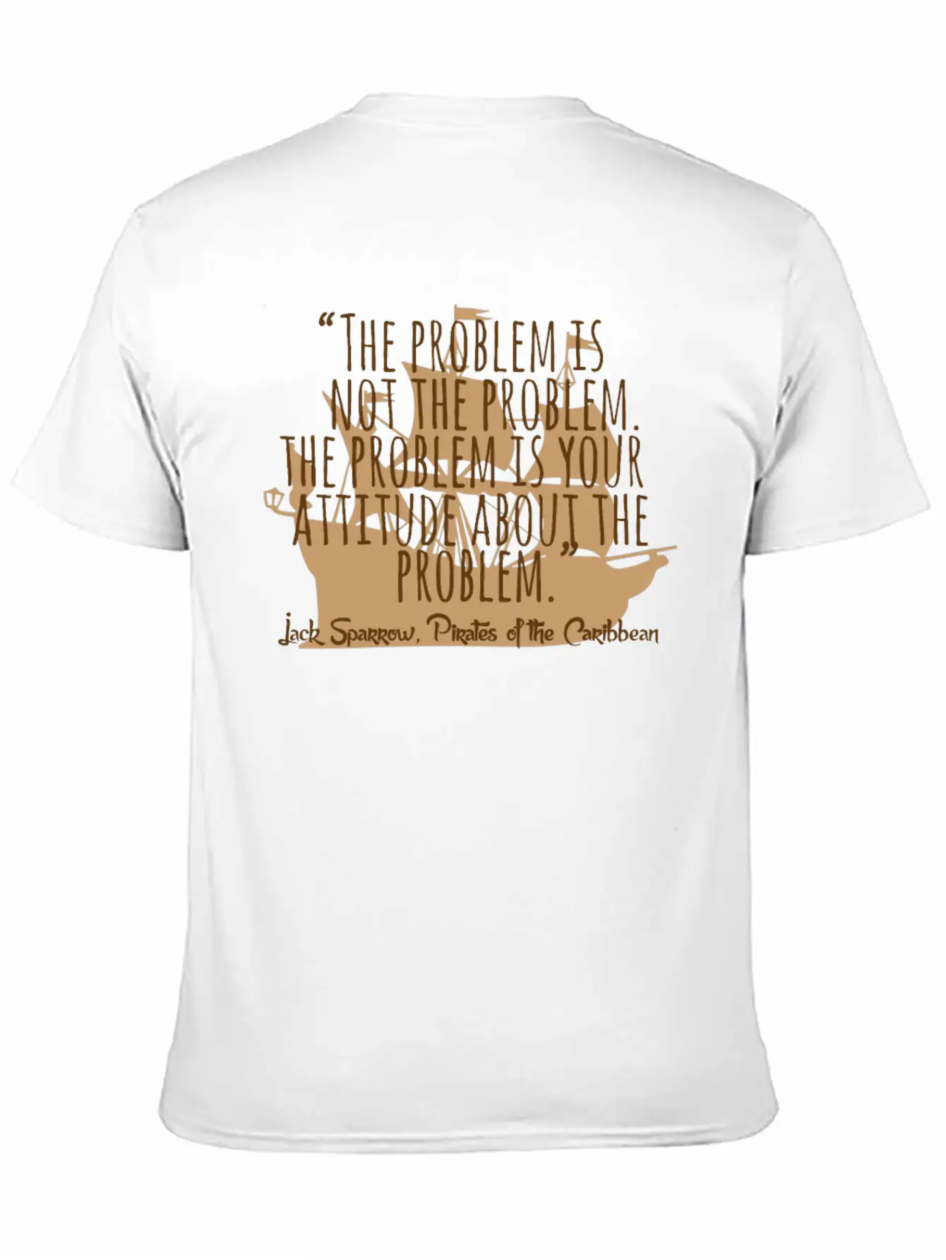 Problem Is Not The Problem - Mindset Poetsy Textin Unisex Casual T-Shirt – Clean Design For Daily Comfort