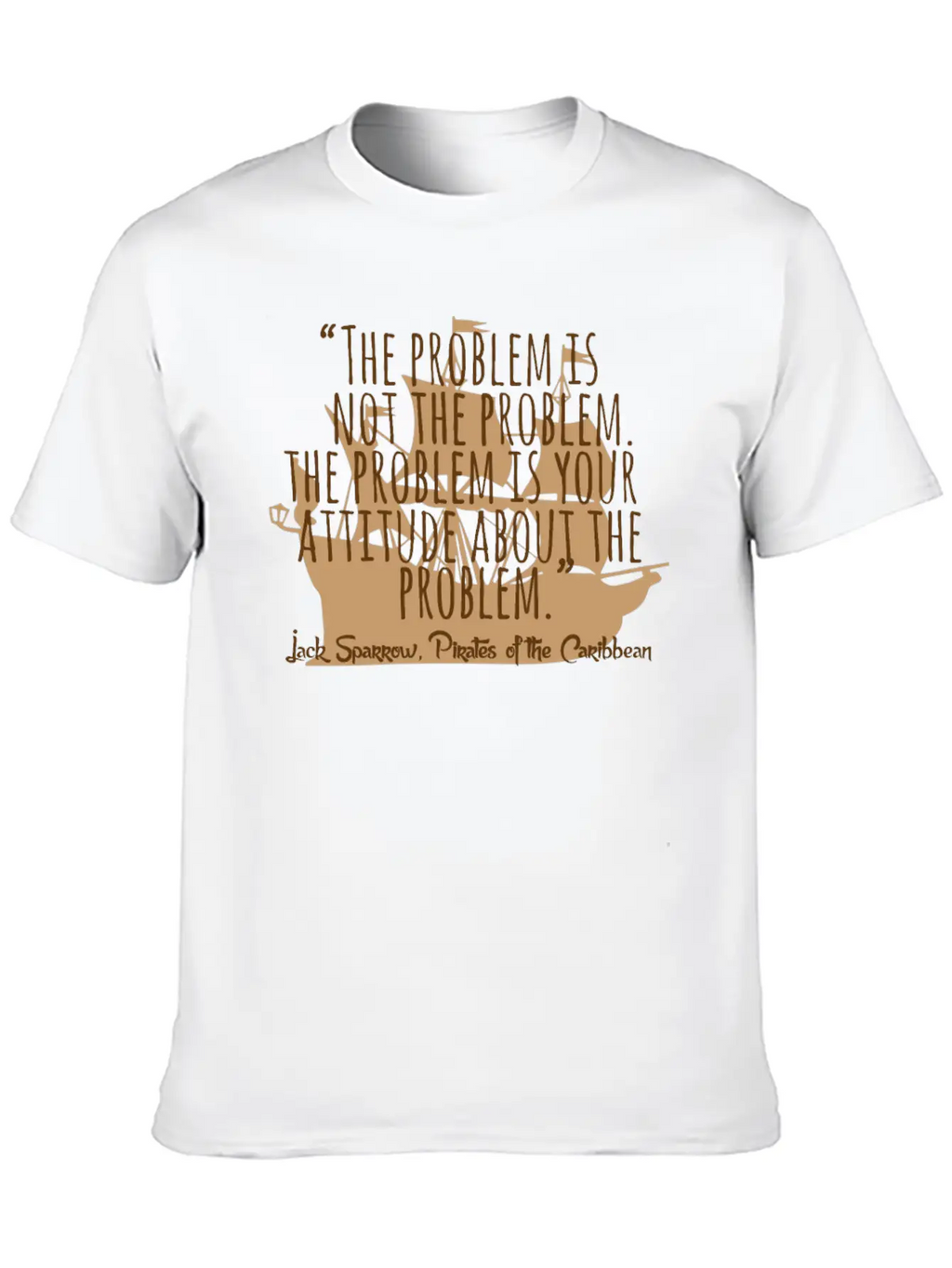 Problem Is Not The Problem - Mindset Poetsy Textin Unisex Casual T-Shirt – Clean Design For Daily Comfort