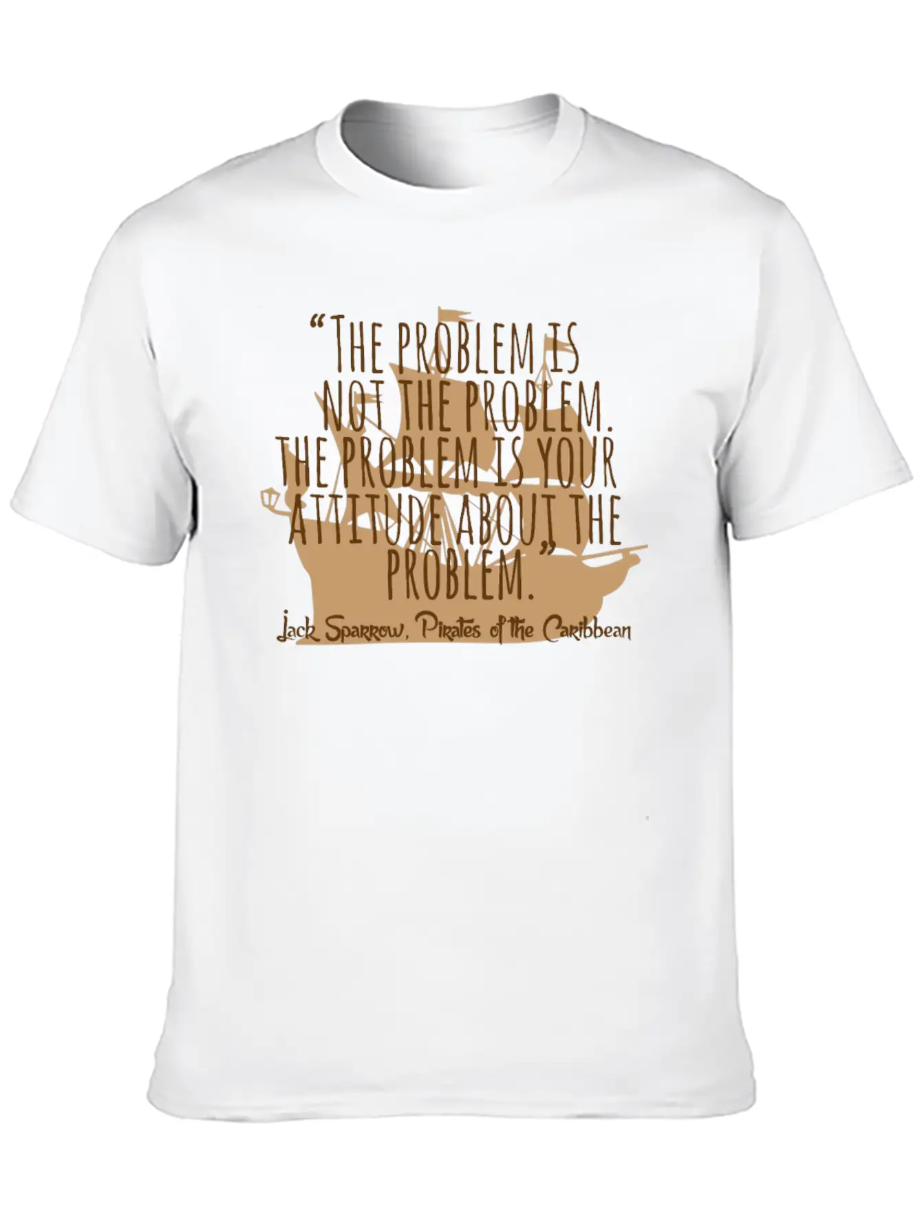 Problem Is Not The Problem - Mindset Poetsy Textin Unisex Casual T-Shirt – Clean Design For Daily Comfort