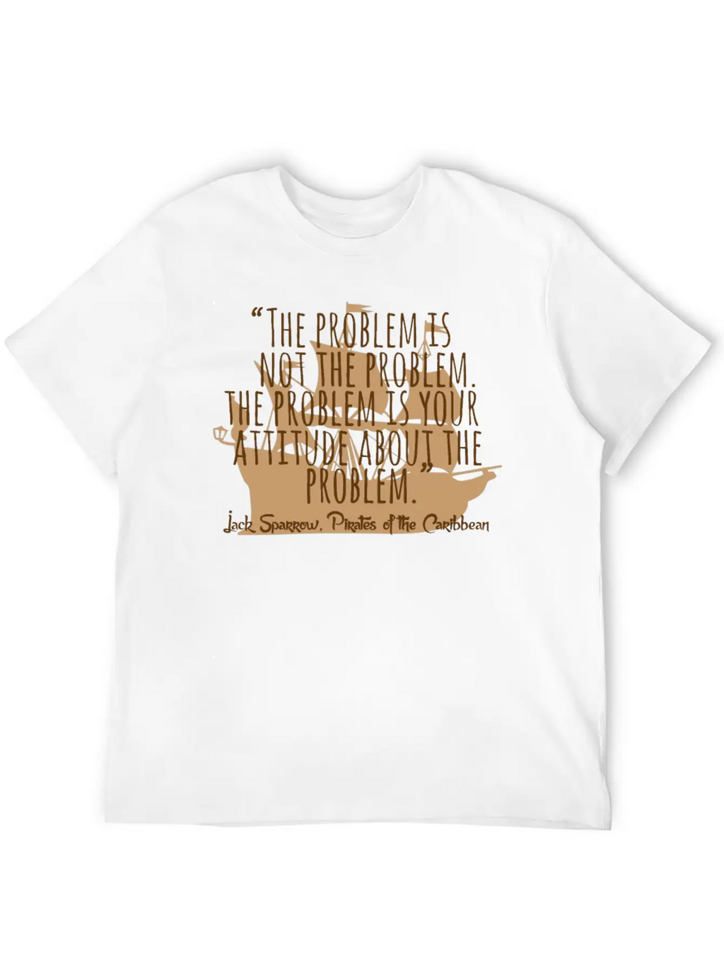 Problem Is Not The Problem - Mindset Poetsy Textin Unisex Casual T-Shirt – Clean Design For Daily Comfort