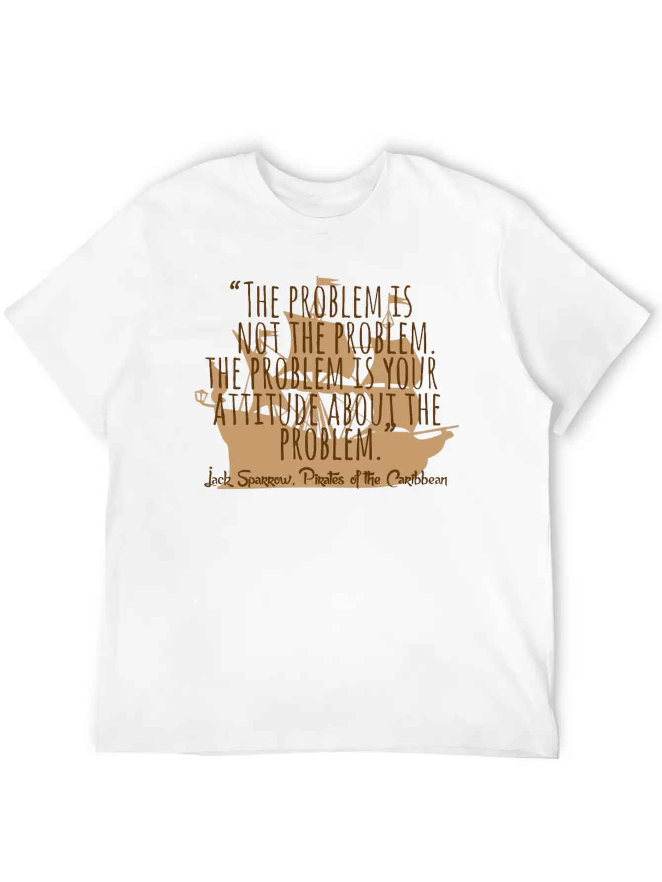 Problem Is Not The Problem - Mindset Poetsy Textin Unisex Casual T-Shirt – Clean Design For Daily Comfort