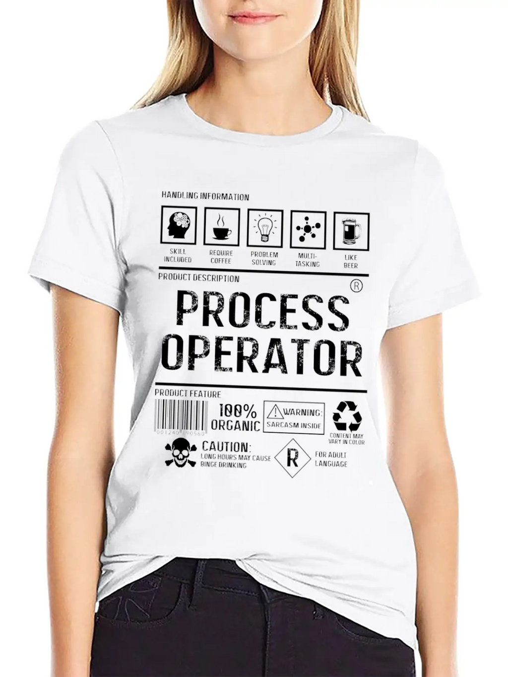 Process Operator - Content May Vary In Color Casual Graphic T-Shirt – Simple And Comfortable Daily Wear