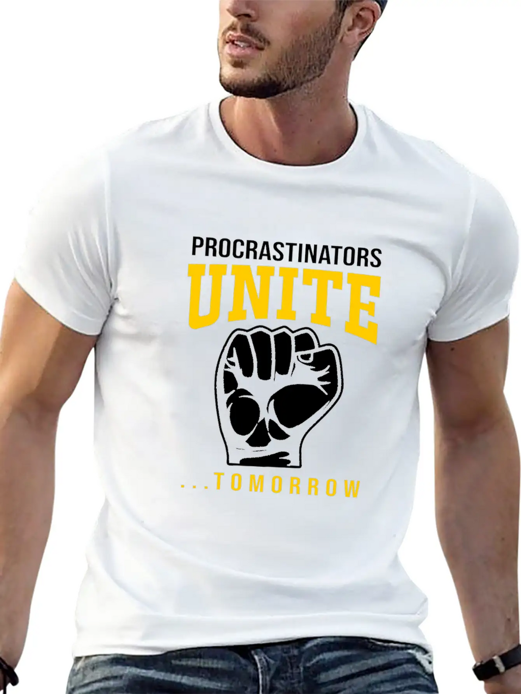 Procrastination Procrastinators Unite Tomorrow Essential Cotton Tee For Daily Outfits – Unisex Style