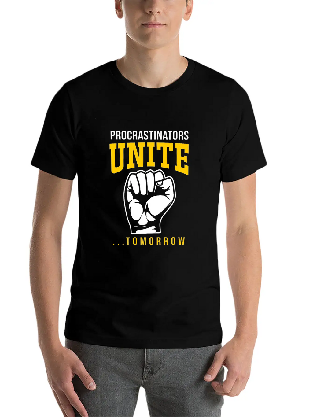 Procrastination Procrastinators Unite Tomorrow Essential Cotton Tee For Daily Outfits – Unisex Style