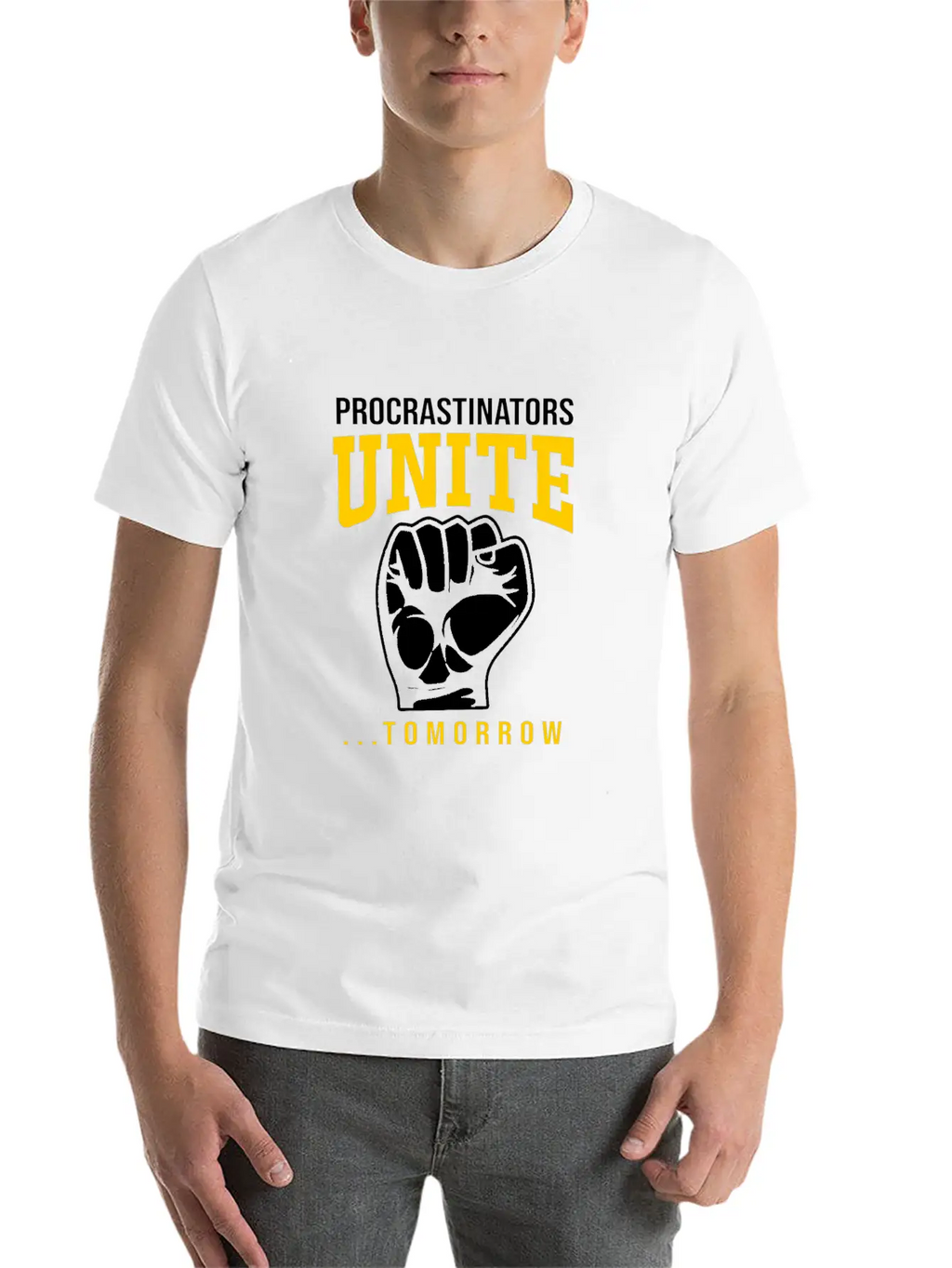 Procrastination Procrastinators Unite Tomorrow Essential Cotton Tee For Daily Outfits – Unisex Style