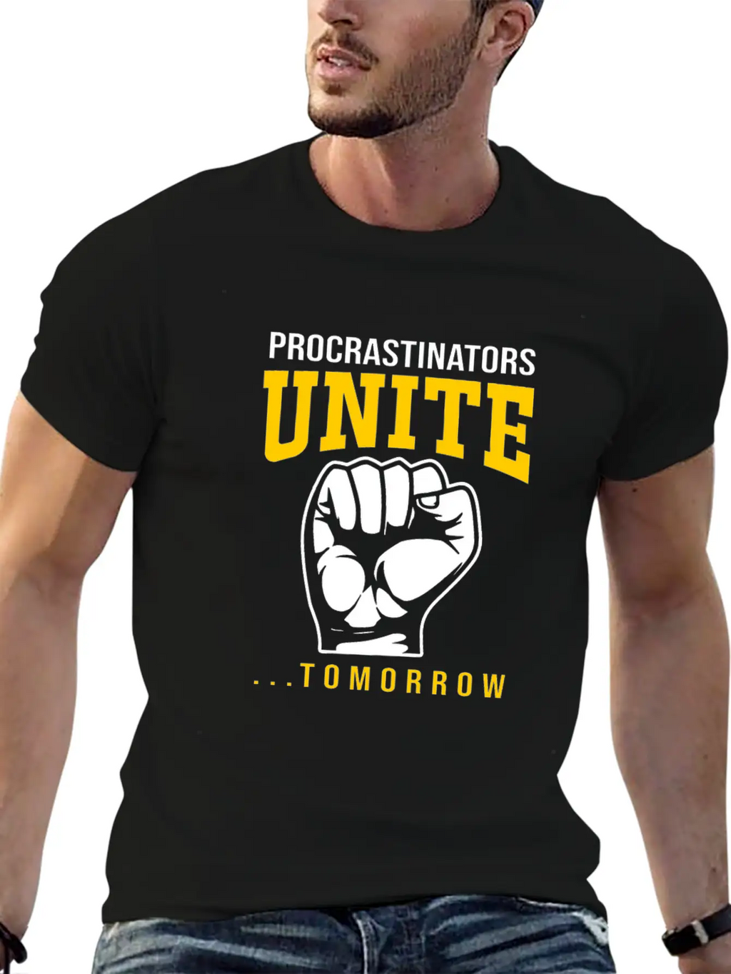Procrastination Procrastinators Unite Tomorrow Essential Cotton Tee For Daily Outfits – Unisex Style