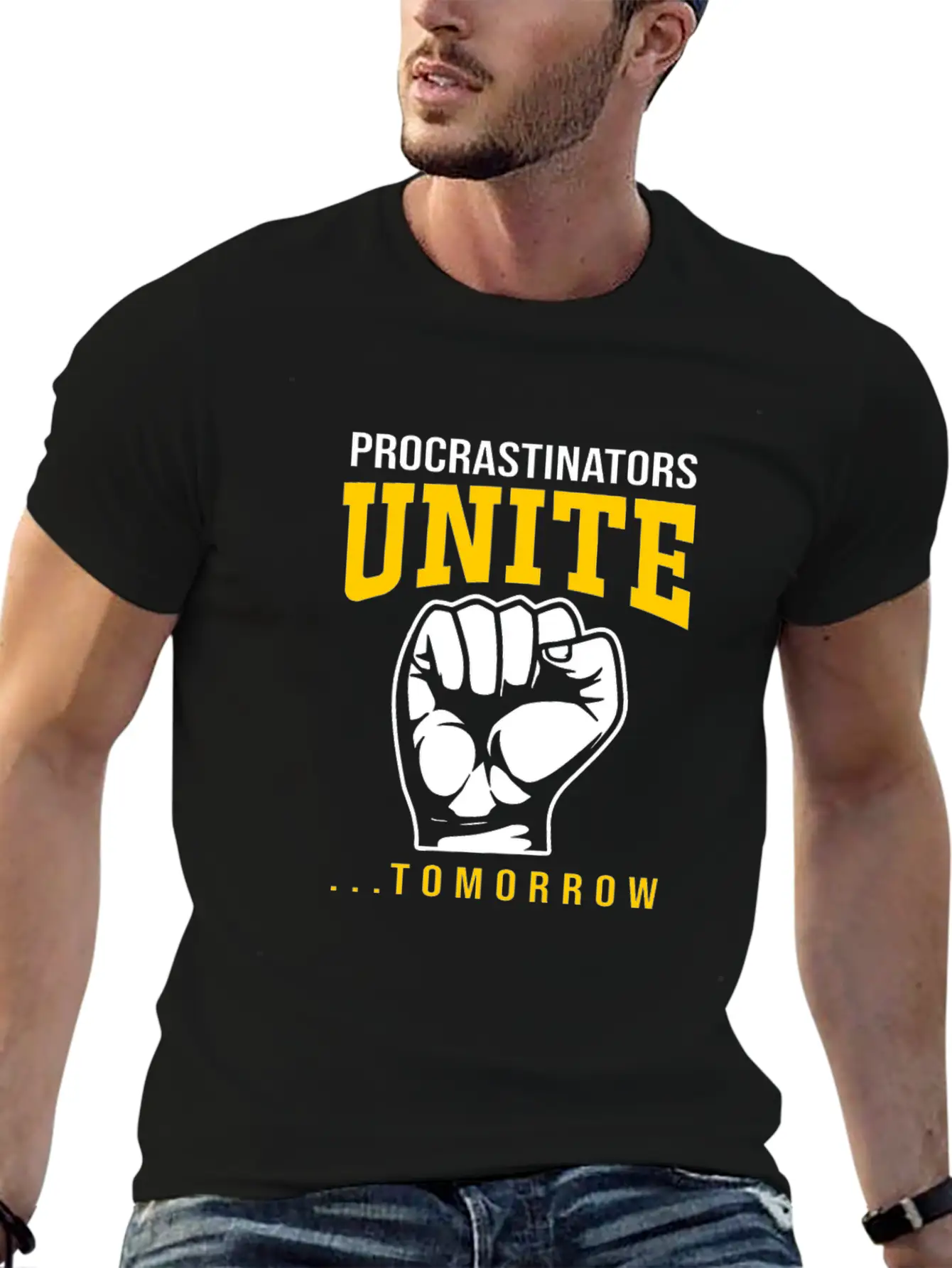 Procrastination Procrastinators Unite Tomorrow Essential Cotton Tee For Daily Outfits – Unisex Style