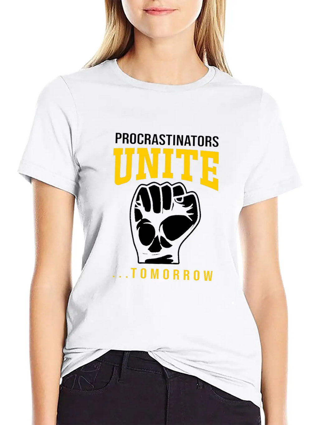Procrastination Procrastinators Unite Tomorrow Essential Cotton Tee For Daily Outfits – Unisex Style