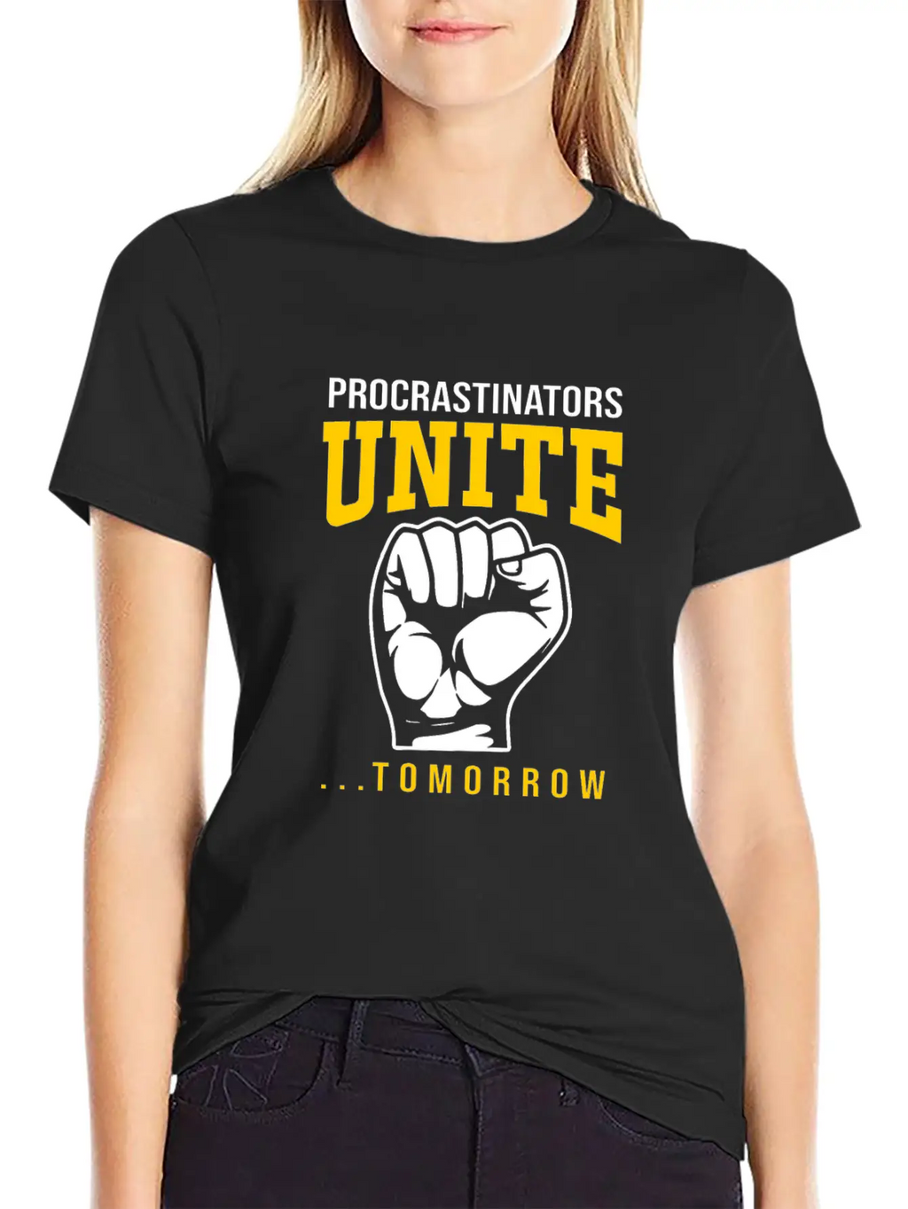 Procrastination Procrastinators Unite Tomorrow Essential Cotton Tee For Daily Outfits – Unisex Style