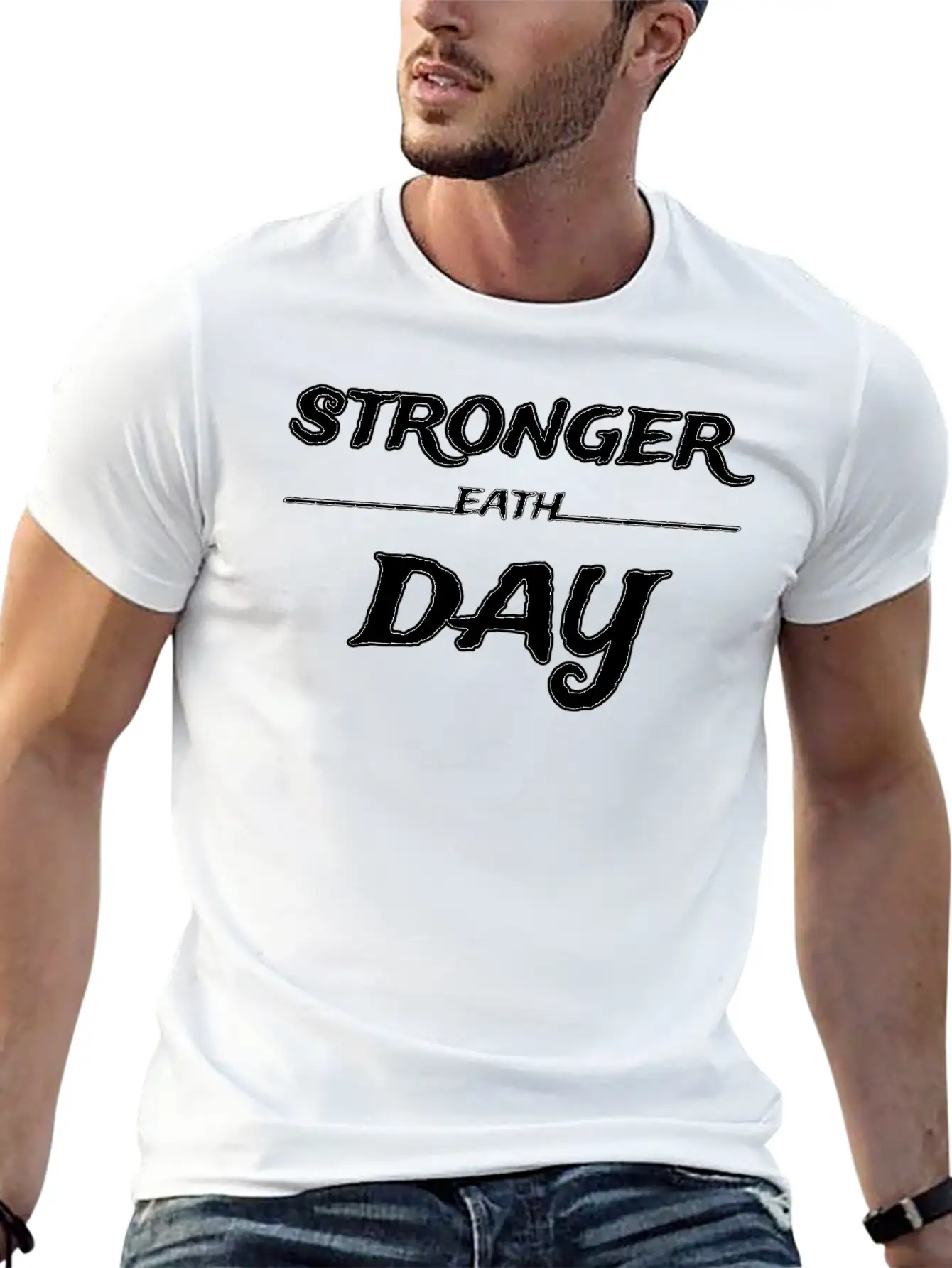 Product Fitness Words Motivation Unisex Short Sleeve Soft Cotton T-Shirt – Casual Everyday Wear