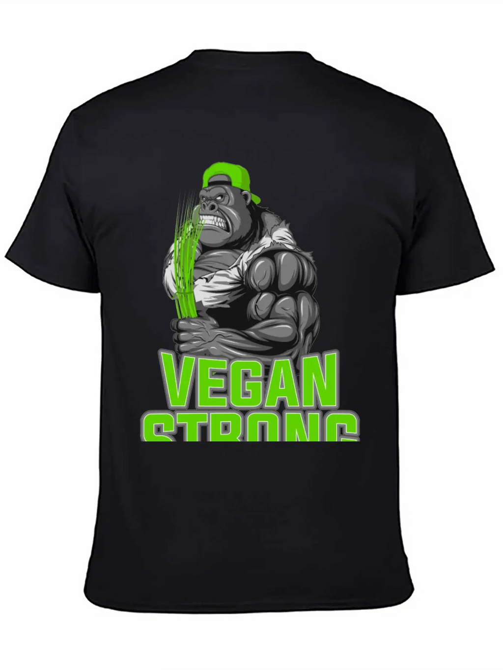Product Funny Gorilla Vegan Strong Zoo Animal Unisex Casual T-Shirt – Clean Design For Daily Comfort