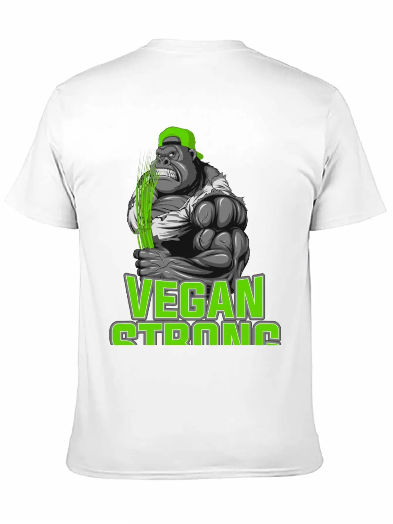 Product Funny Gorilla Vegan Strong Zoo Animal Unisex Casual T-Shirt – Clean Design For Daily Comfort