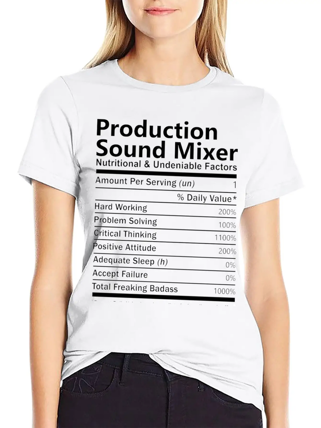 Production Sound Mixer T Shirt - Nutritional And U Unisex Casual T-Shirt – Clean Design For Daily Comfort