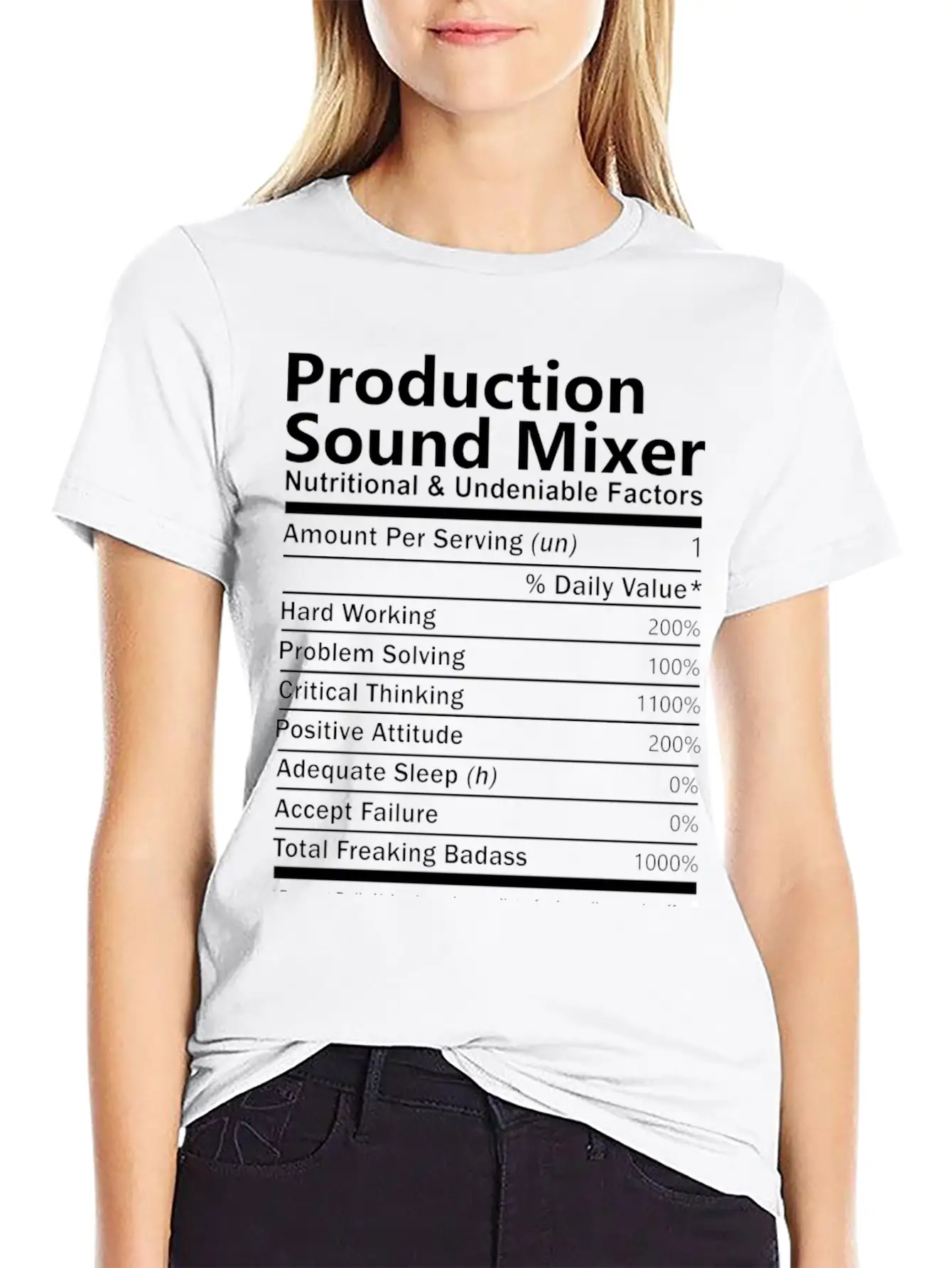 Production Sound Mixer T Shirt - Nutritional And U Unisex Casual T-Shirt – Clean Design For Daily Comfort