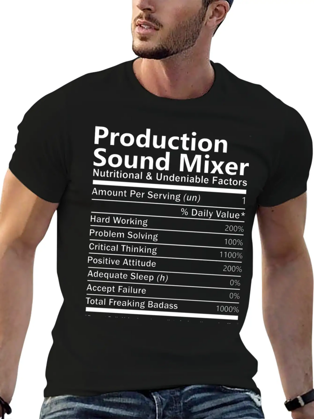 Production Sound Mixer T Shirt - Nutritional And U Unisex Casual T-Shirt – Clean Design For Daily Comfort