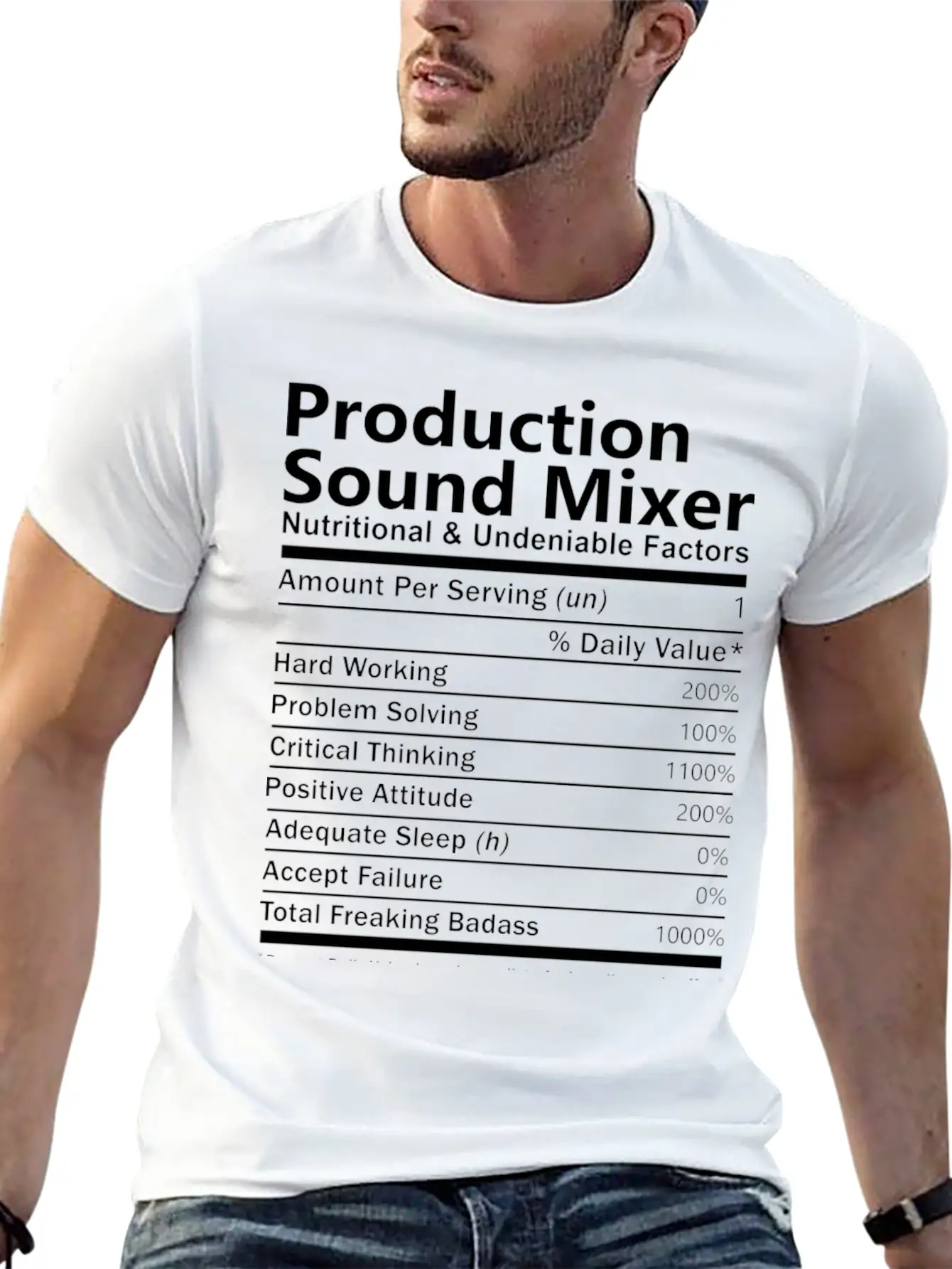 Production Sound Mixer T Shirt - Nutritional And U Unisex Casual T-Shirt – Clean Design For Daily Comfort