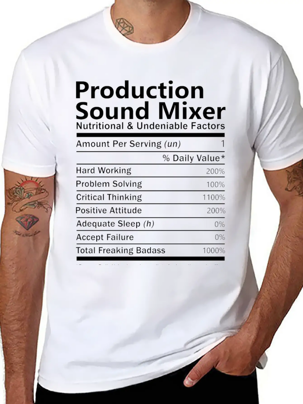 Production Sound Mixer T Shirt - Nutritional And U Unisex Casual T-Shirt – Clean Design For Daily Comfort